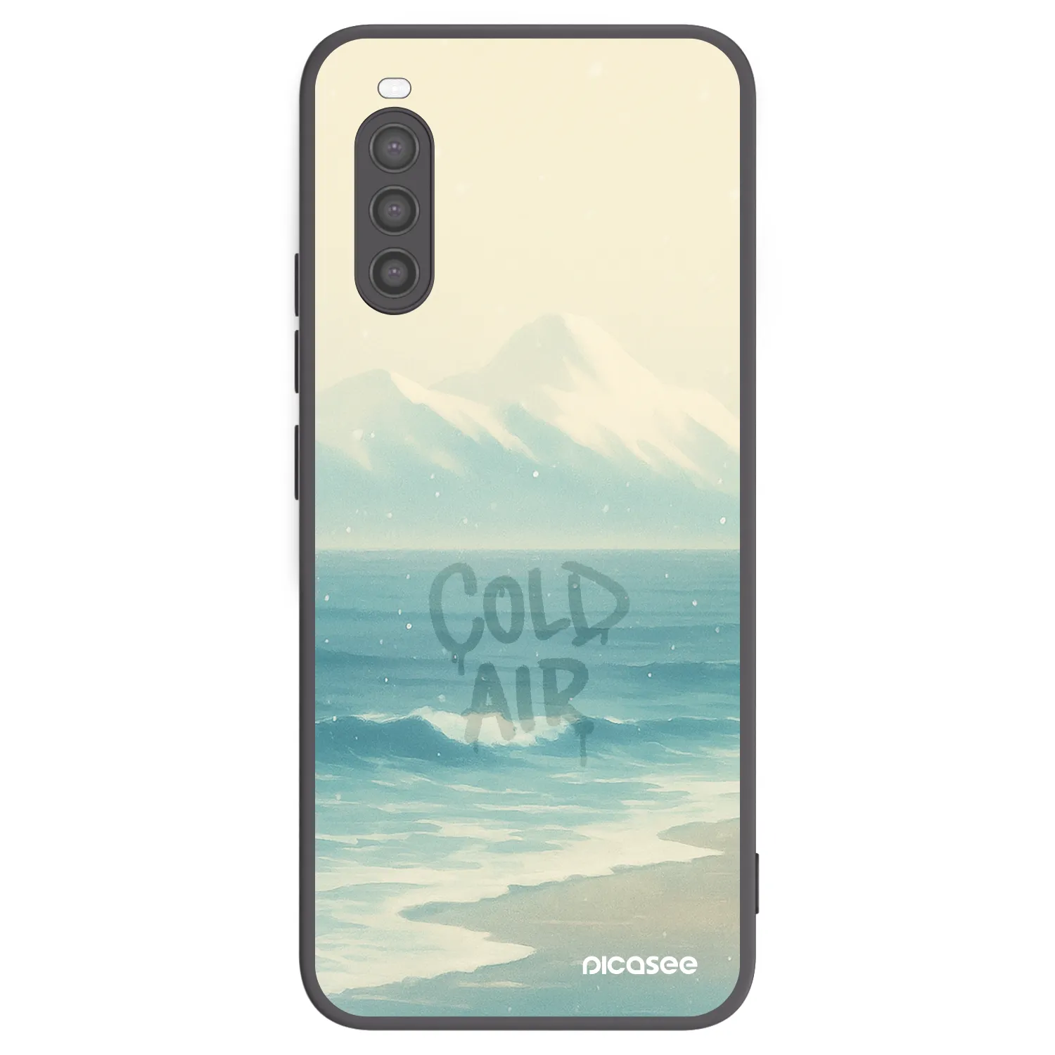 Picasee silikonowe czarne etui na Sony Xperia 10 II - COLD AIR