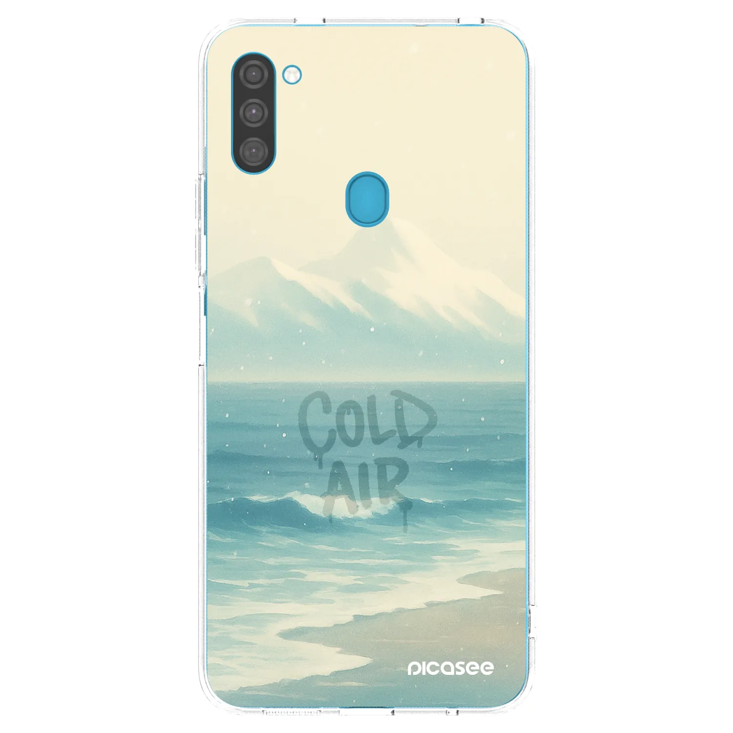 Picasee silikonowe przeźroczyste etui na Samsung Galaxy M11 - COLD AIR