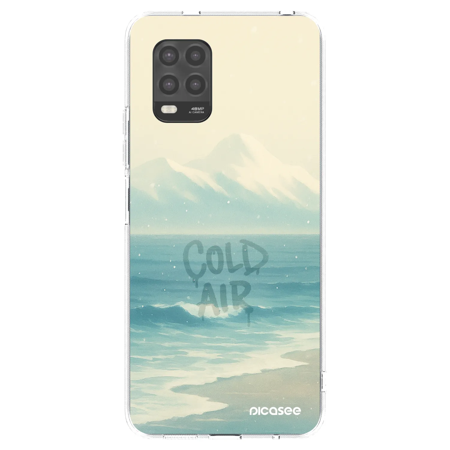 Picasee silikonowe przeźroczyste etui na Xiaomi Mi 10 Lite - COLD AIR