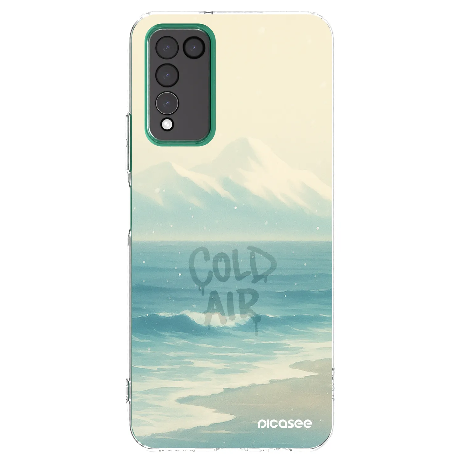 Picasee silikonowe przeźroczyste etui na Honor 10X Lite - COLD AIR