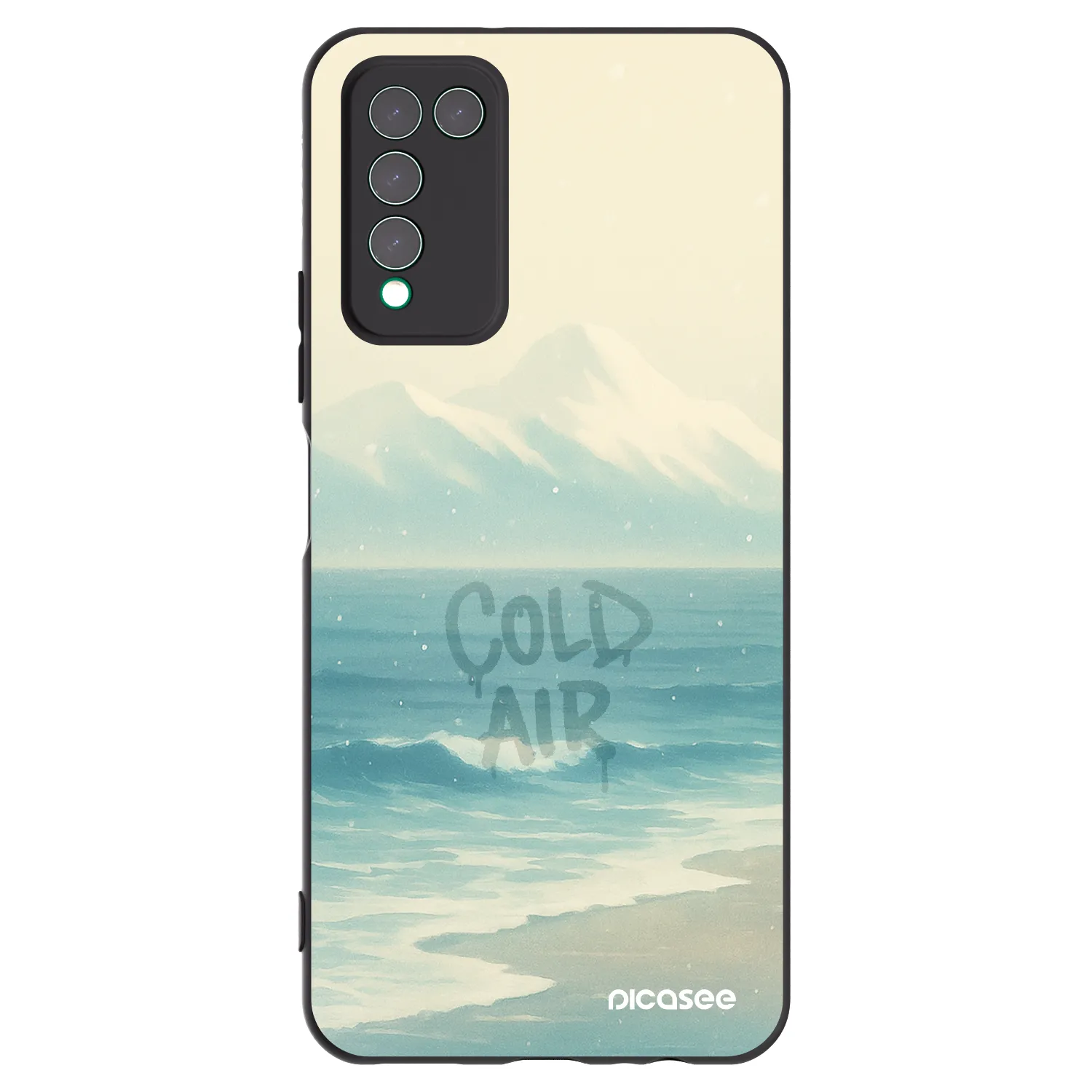 Picasee silikonowe czarne etui na Honor 10X Lite - COLD AIR