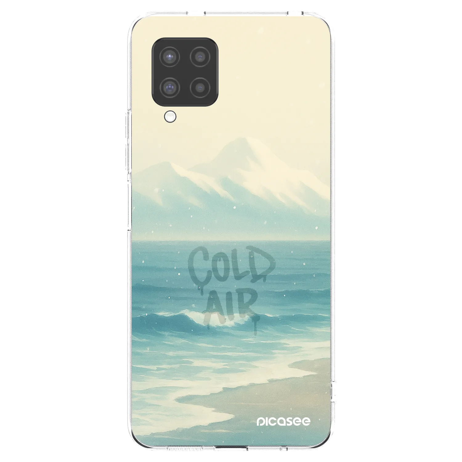 Picasee silikonowe przeźroczyste etui na Samsung Galaxy A42 A426B - COLD AIR