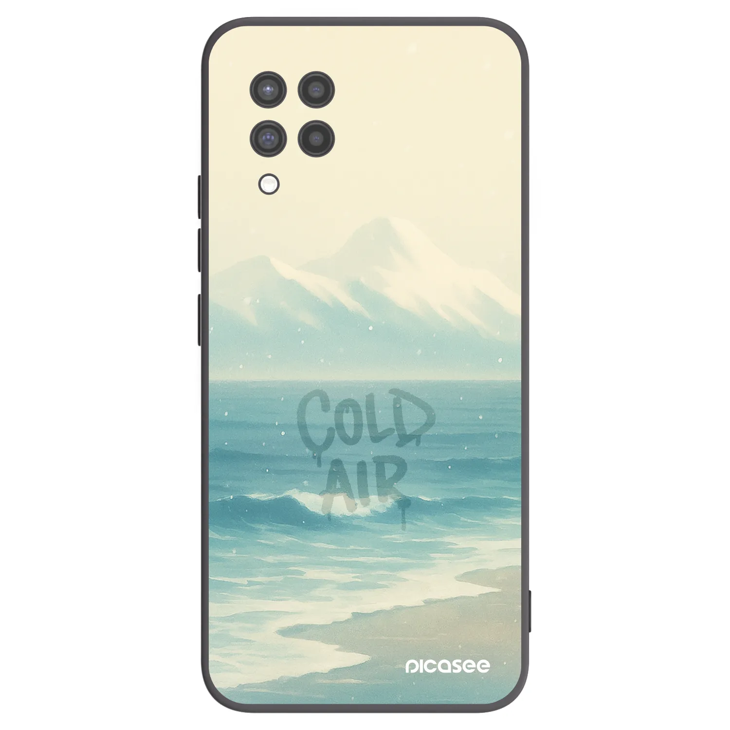 Picasee silikonowe czarne etui na Samsung Galaxy A42 A426B - COLD AIR