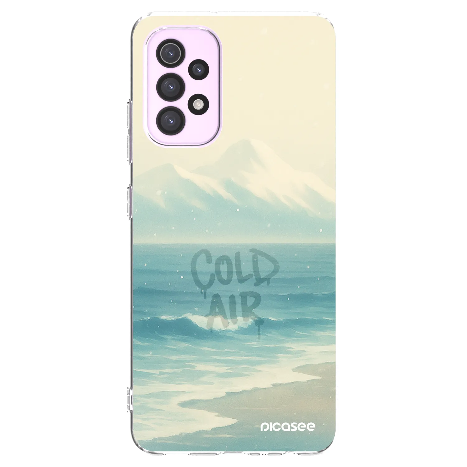 Picasee silikonowe przeźroczyste etui na Samsung Galaxy A32 5G A326B - COLD AIR