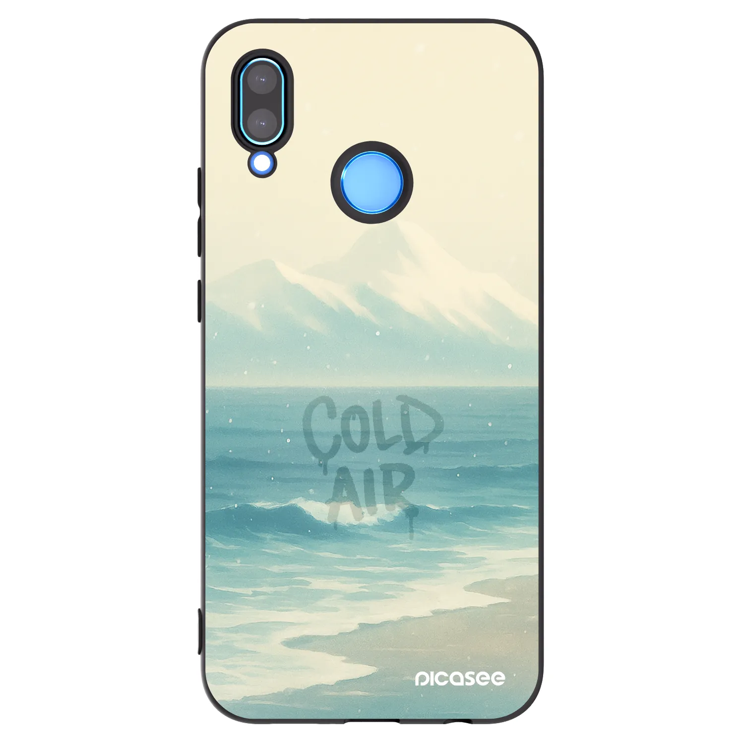 Picasee silikonowe czarne etui na Huawei P20 Lite - COLD AIR
