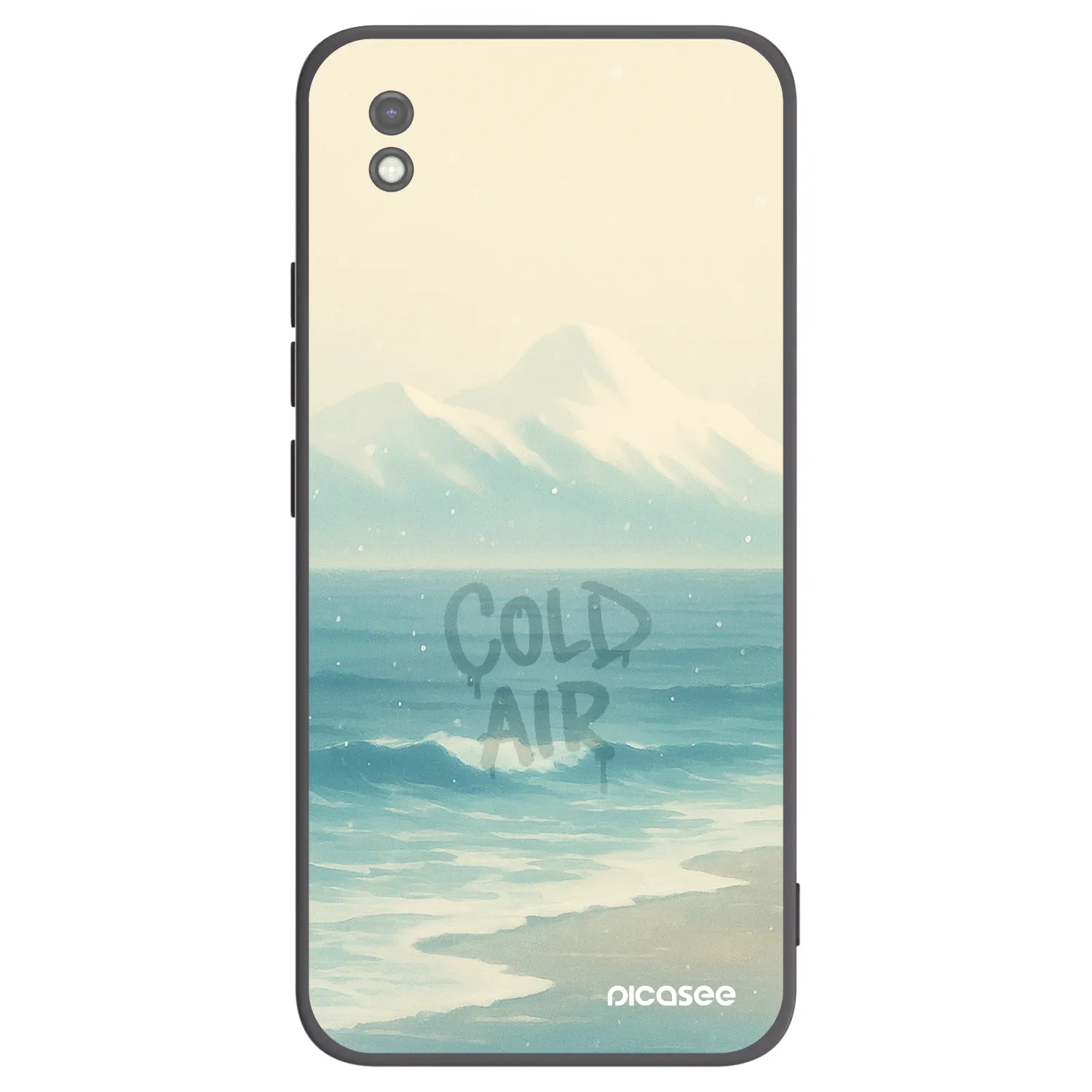 Picasee silikonowe czarne etui na Xiaomi Redmi 9AT - COLD AIR