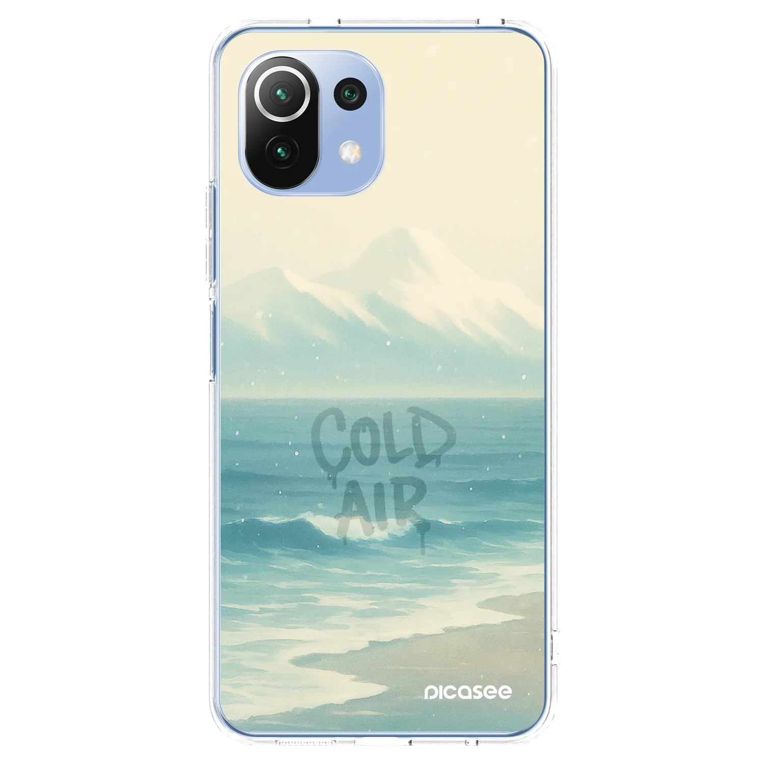 Picasee silikonowe przeźroczyste etui na Xiaomi Mi 11 Lite - COLD AIR