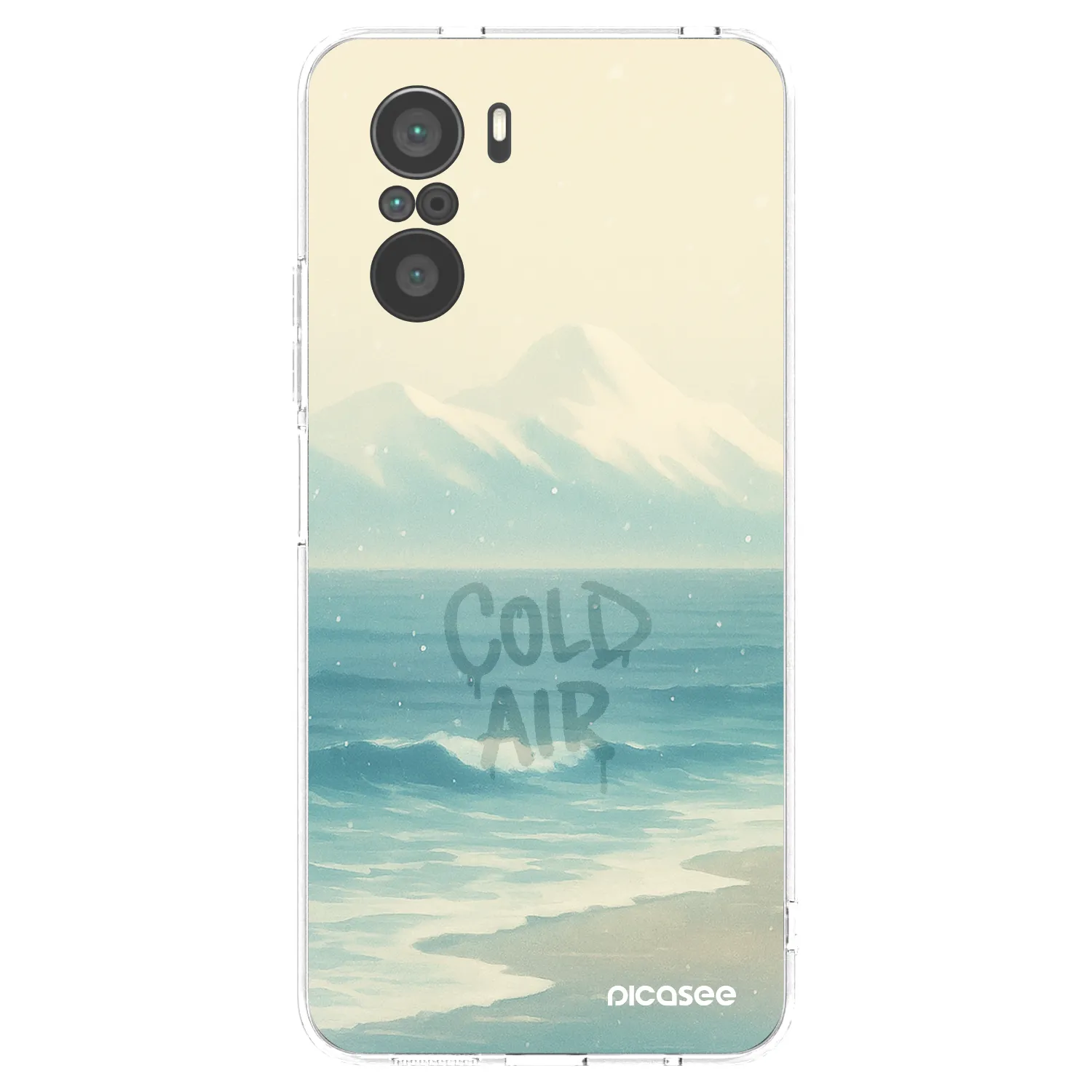 Picasee silikonowe przeźroczyste etui na Xiaomi Poco F3 - COLD AIR