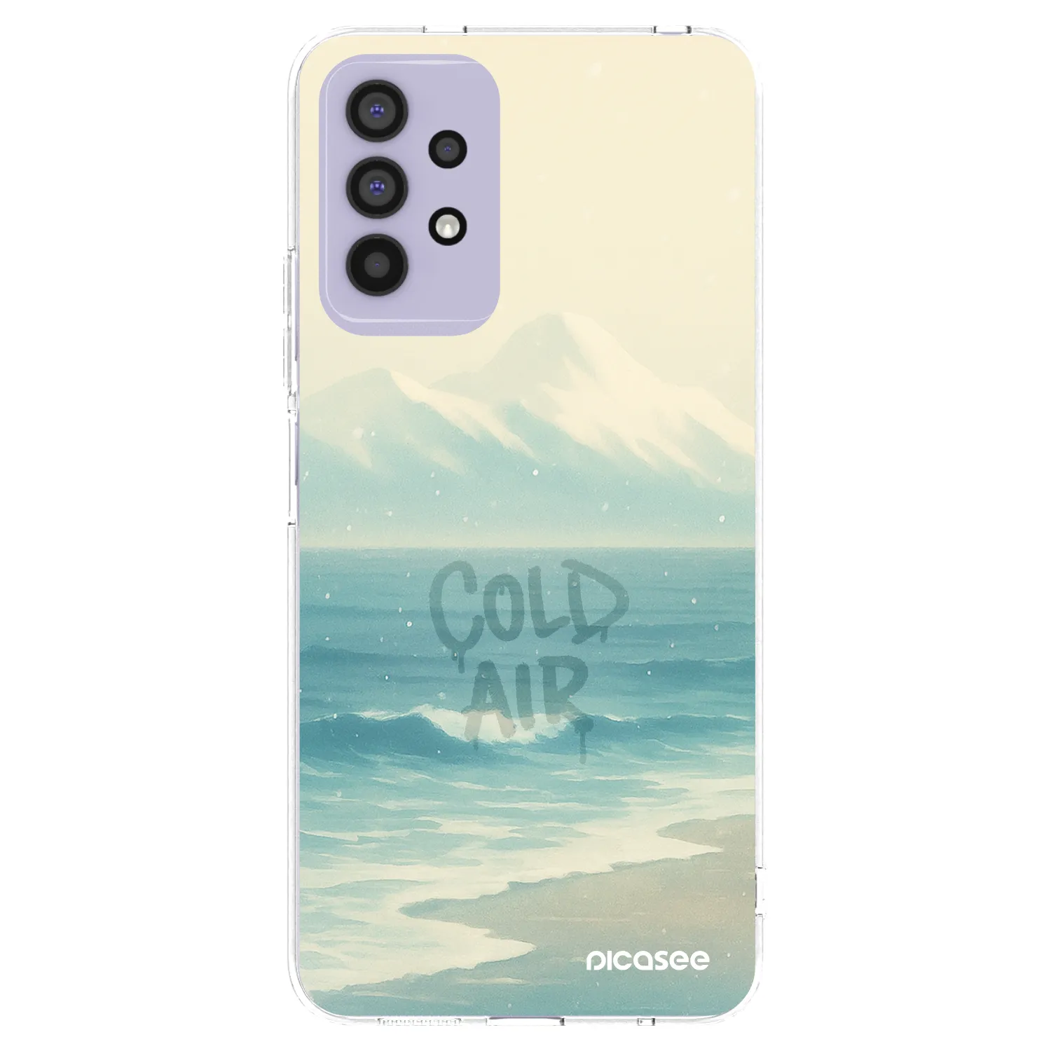 Picasee silikonowe przeźroczyste etui na Samsung Galaxy A32 4G SM-A325F - COLD AIR