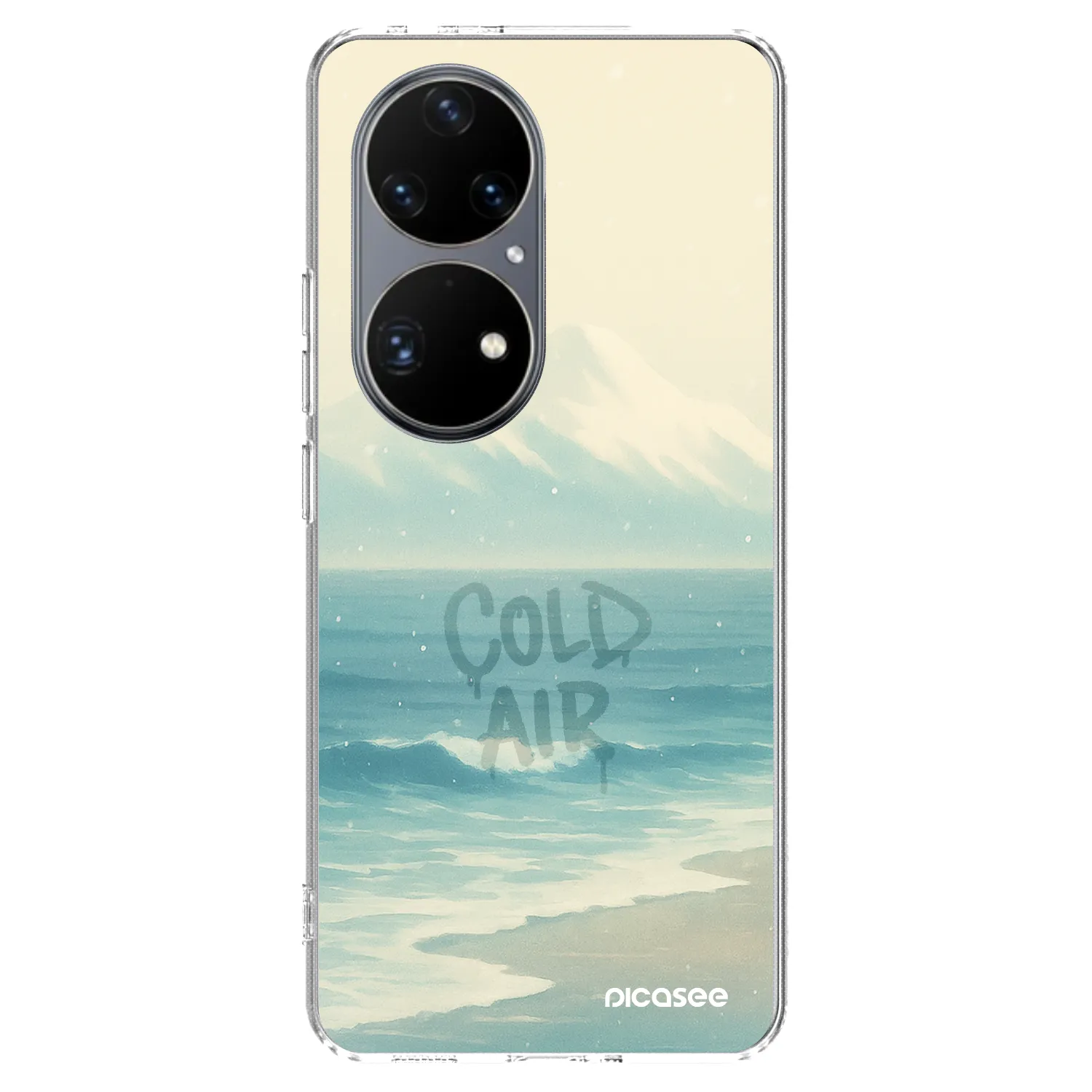 Picasee silikonowe przeźroczyste etui na Huawei P50 - COLD AIR