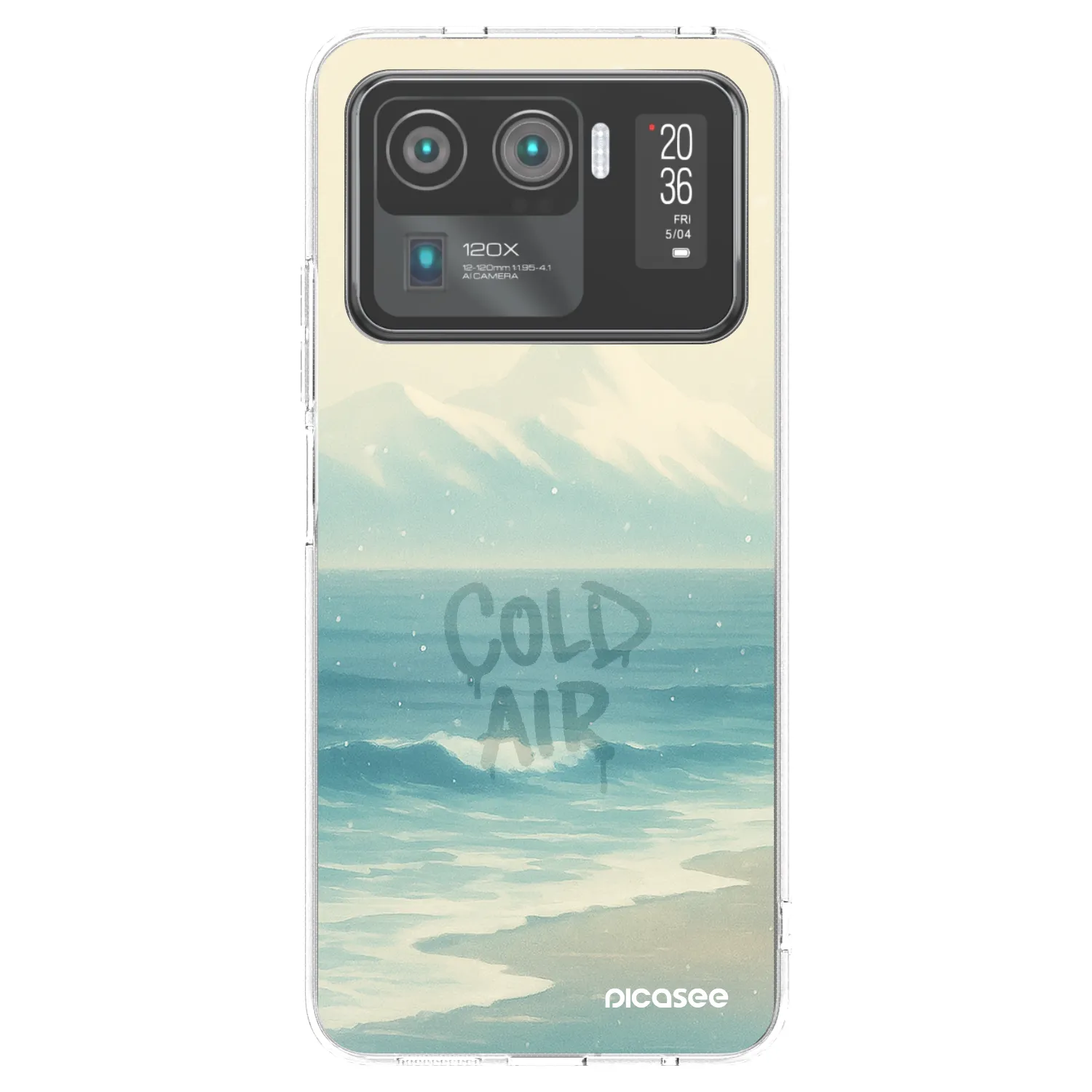 Picasee silikonowe przeźroczyste etui na Xiaomi Mi 11 Ultra - COLD AIR