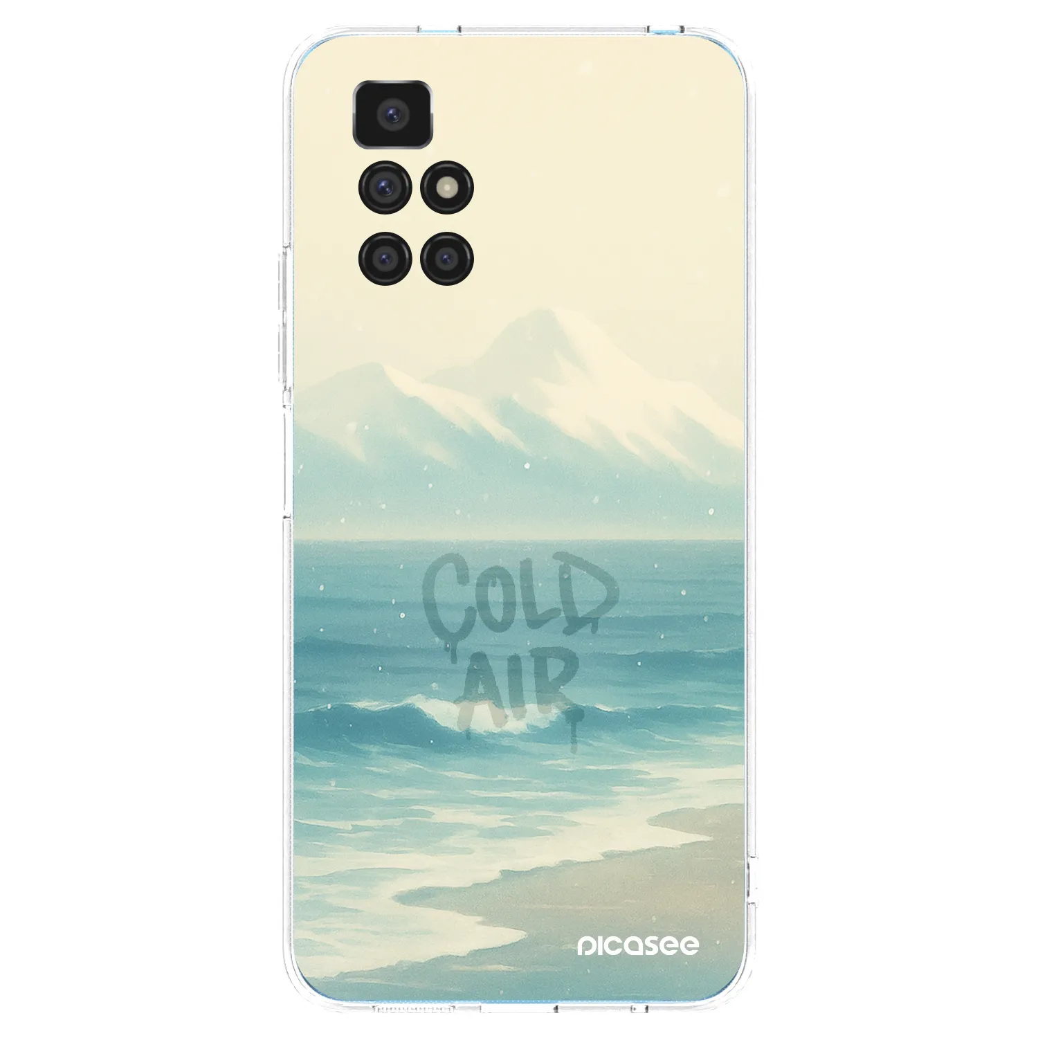 Picasee silikonowe przeźroczyste etui na Xiaomi Redmi 10 - COLD AIR