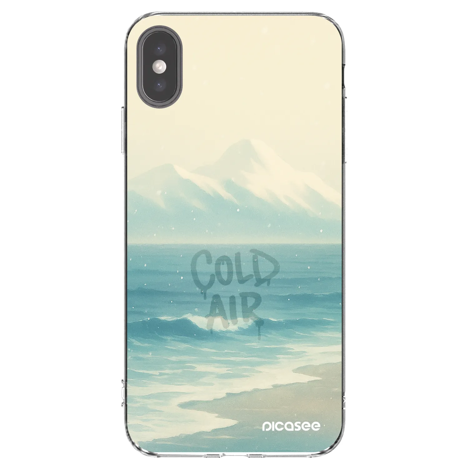 Picasee silikonowe przeźroczyste etui na Apple iPhone XS Max - COLD AIR