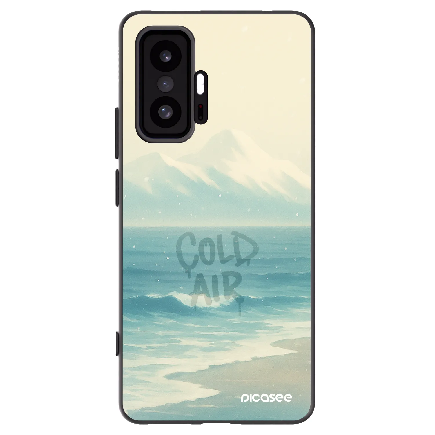Picasee silikonowe czarne etui na Xiaomi 11T Pro - COLD AIR