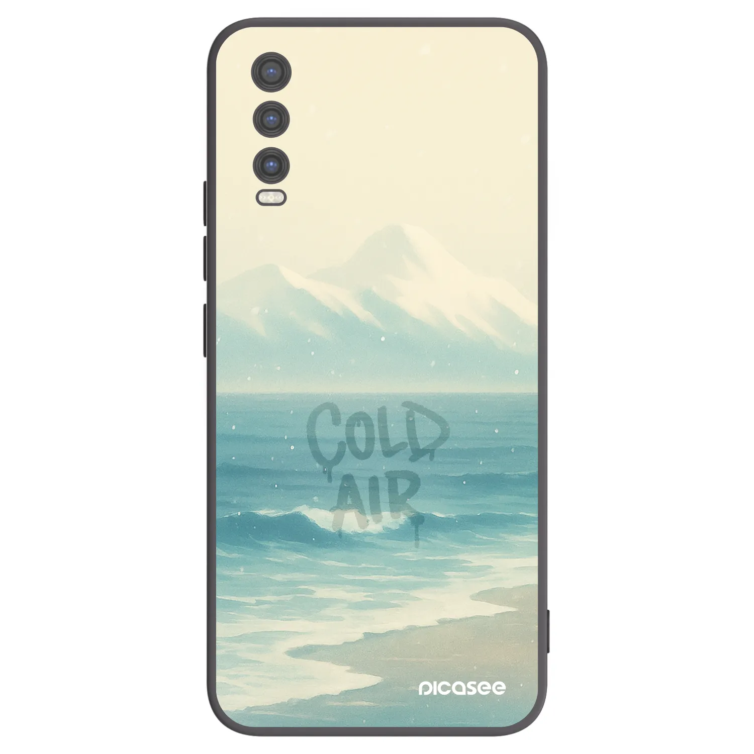 Picasee silikonowe czarne etui na Vivo Y20s - COLD AIR