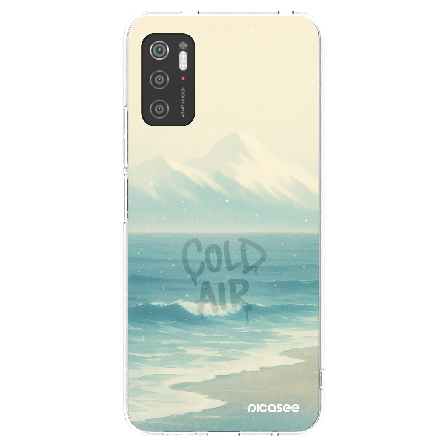 Picasee silikonowe przeźroczyste etui na Xiaomi Poco M3 Pro 5G - COLD AIR