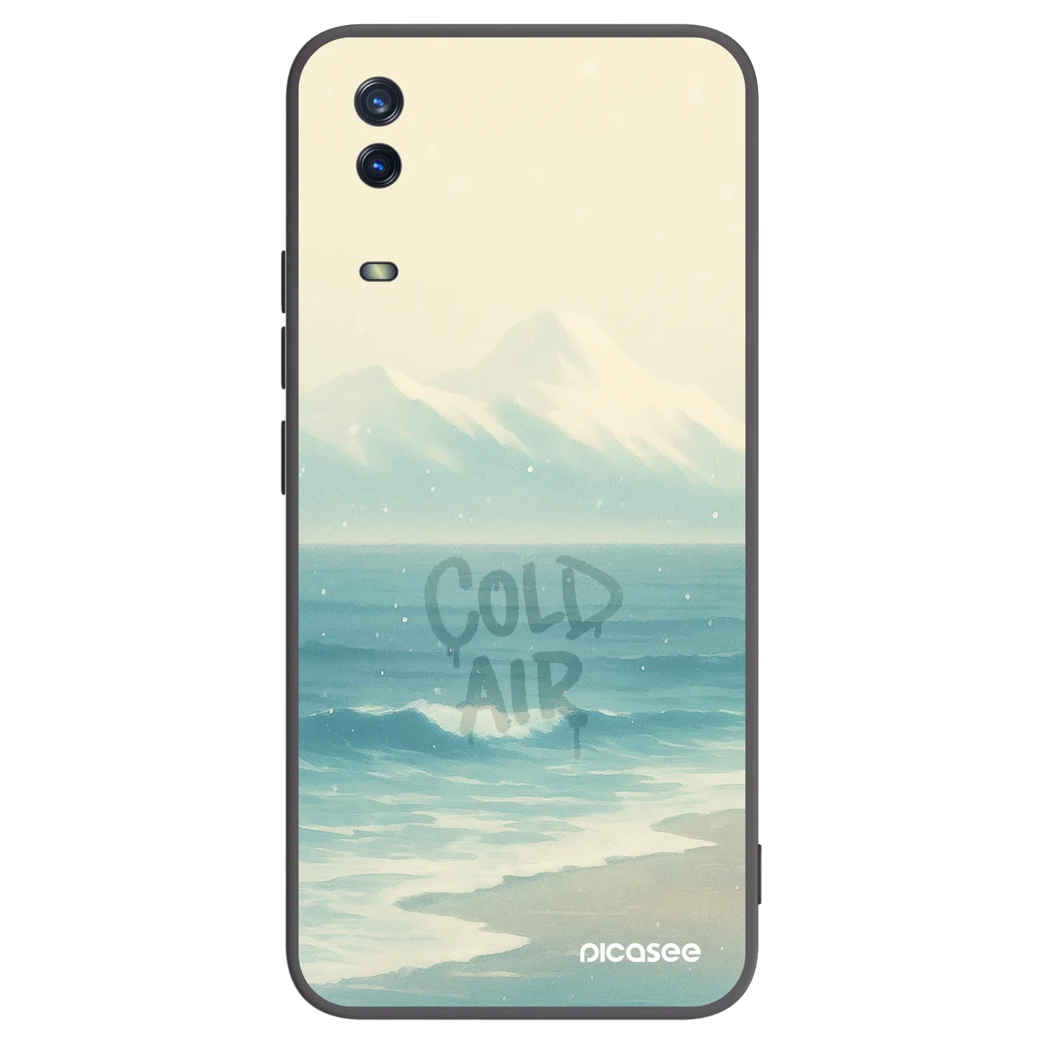 Picasee silikonowe czarne etui na Vivo Y11s - COLD AIR