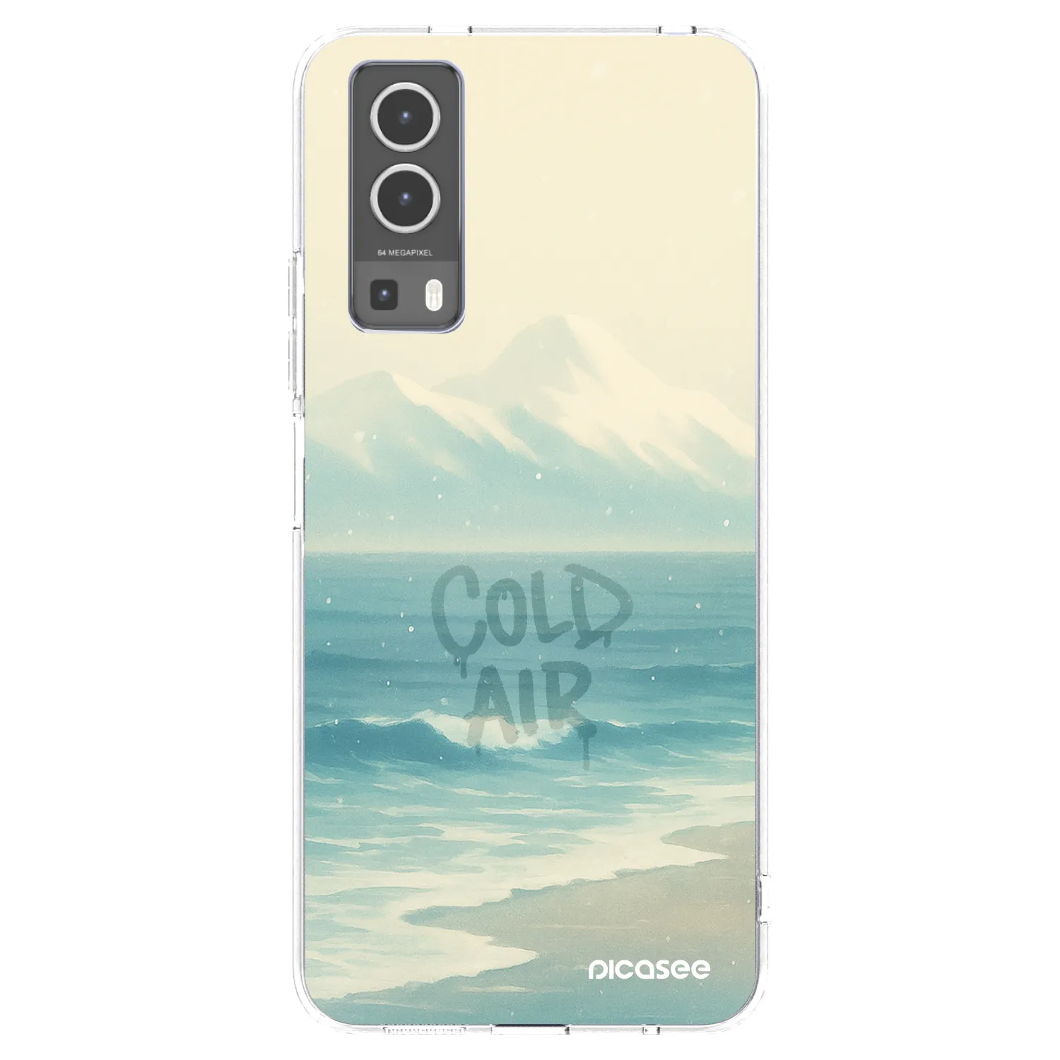 Picasee silikonowe przeźroczyste etui na Vivo Y72 5G - COLD AIR