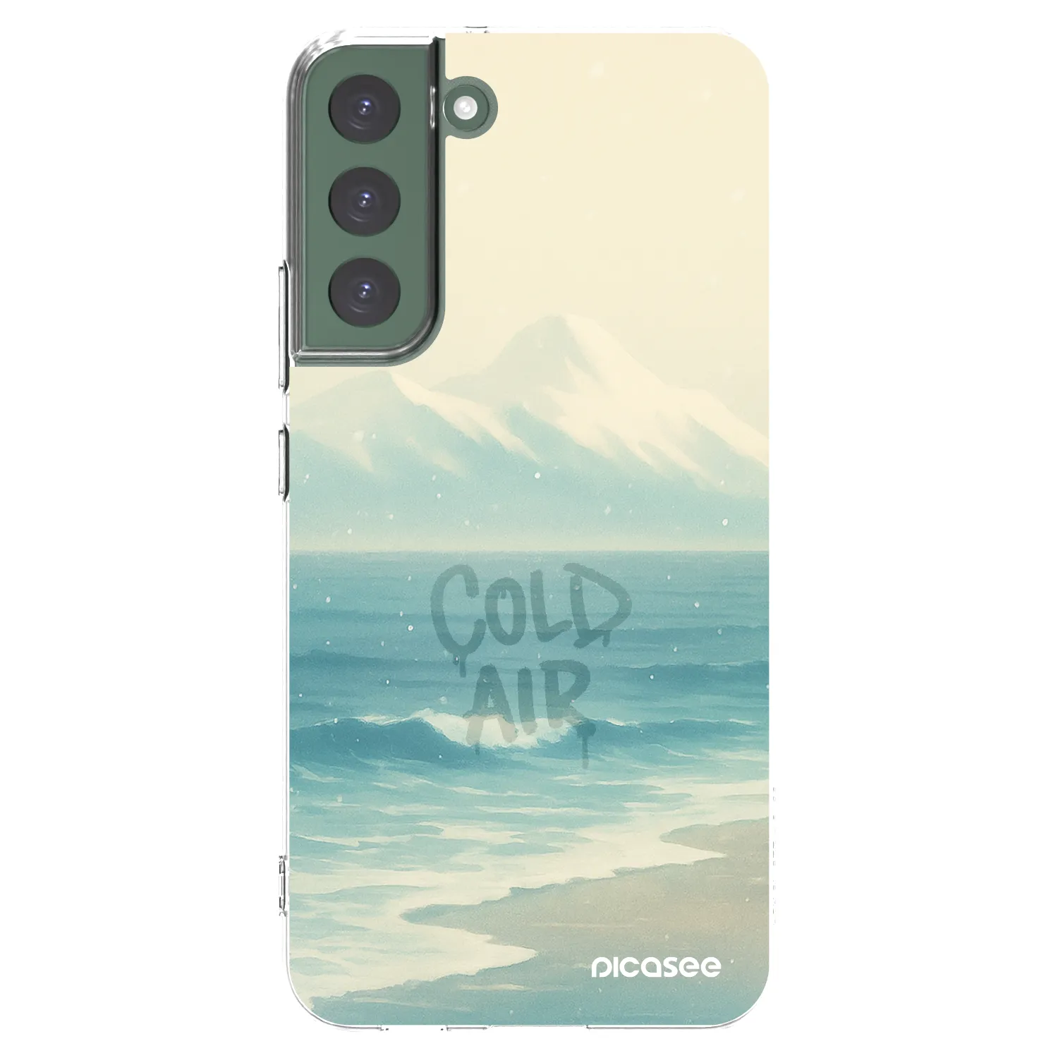 Picasee silikonowe przeźroczyste etui na Samsung Galaxy S22+ 5G - COLD AIR