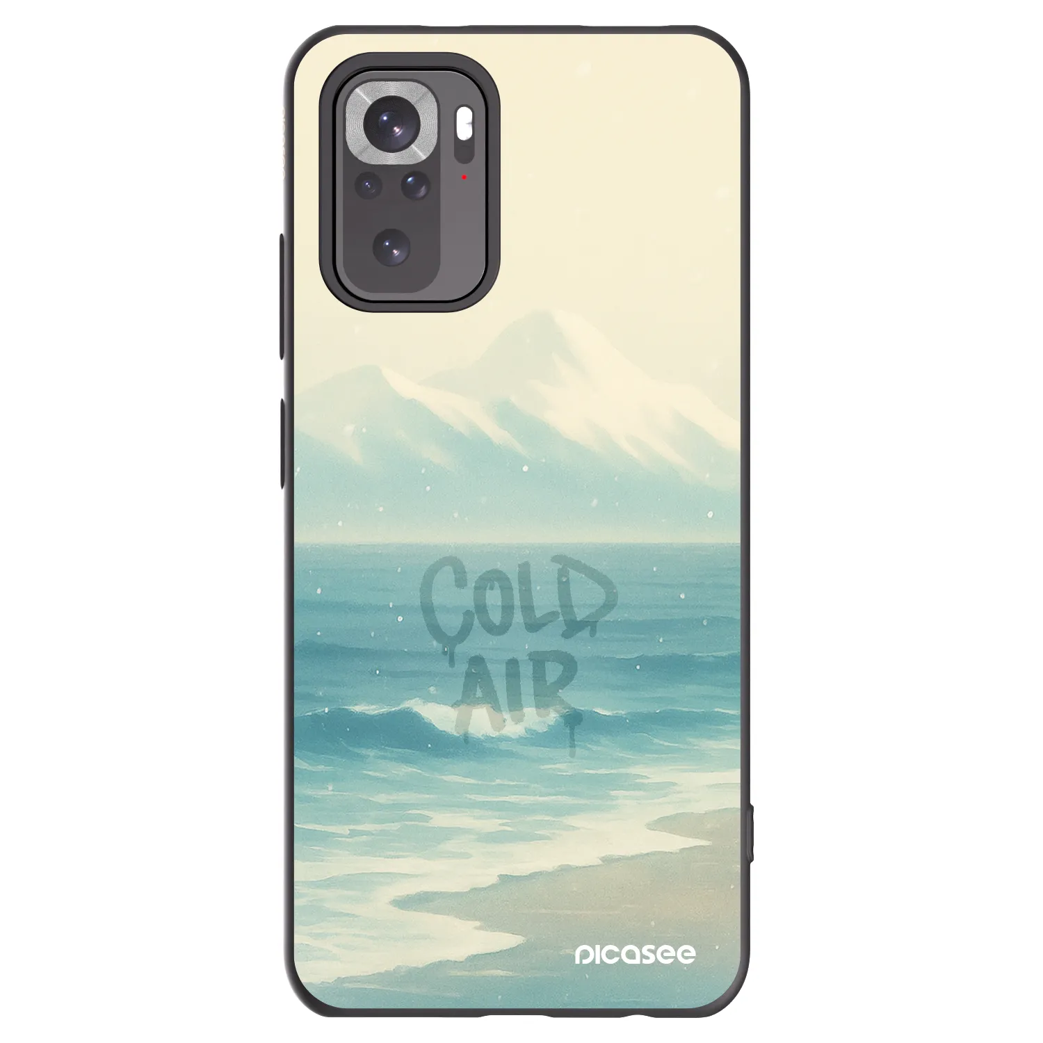 Picasee silikonowe czarne etui na Xiaomi Redmi Note 11S 4G - COLD AIR