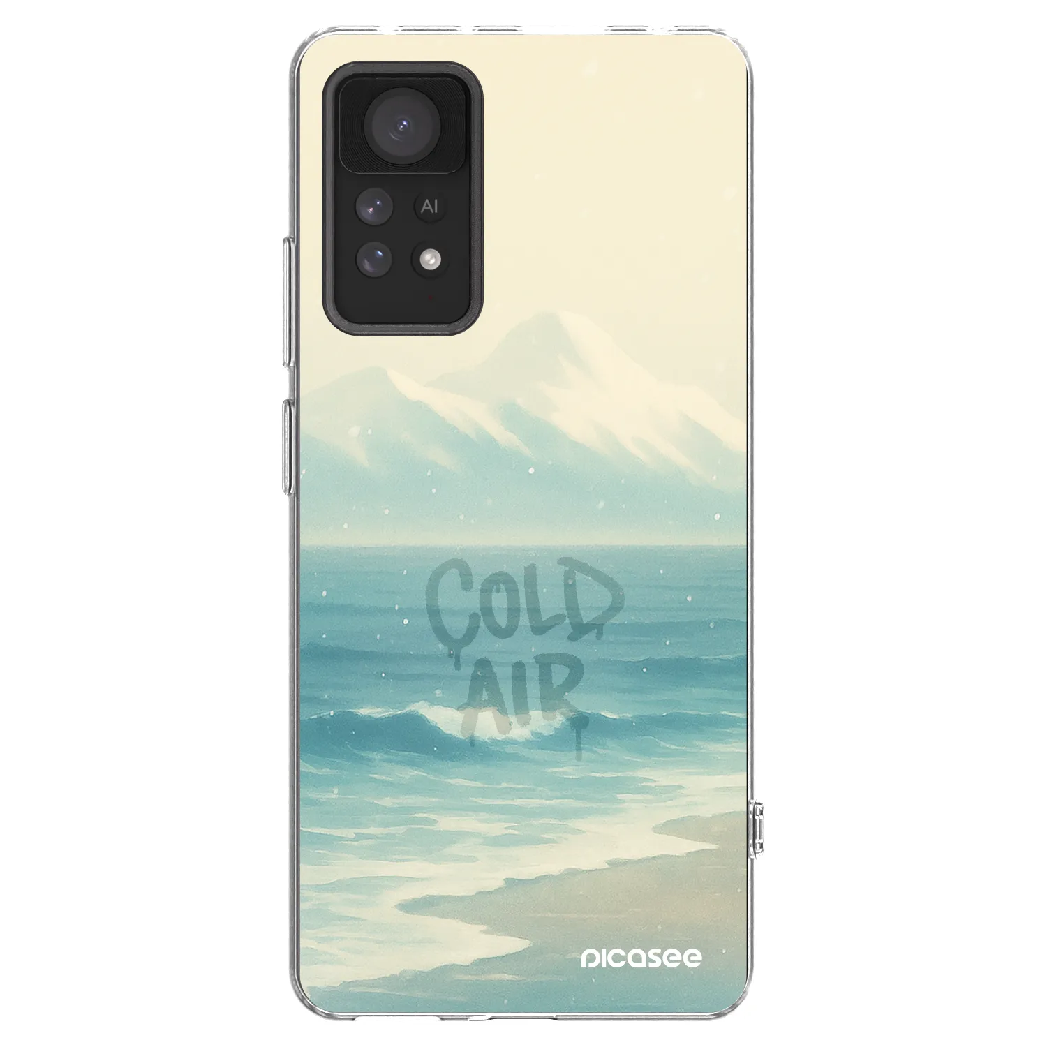Picasee silikonowe przeźroczyste etui na Xiaomi Redmi Note 11 Pro - COLD AIR