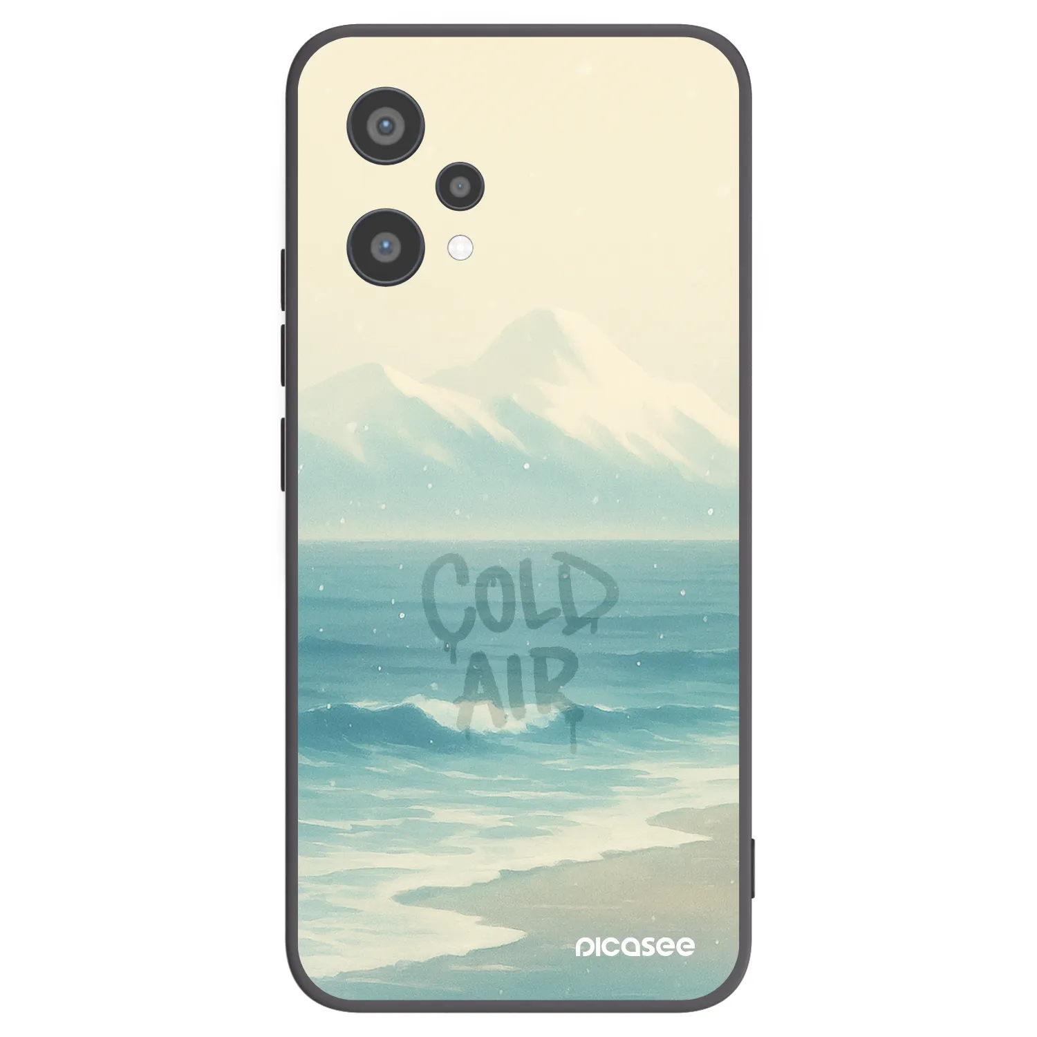 Picasee silikonowe czarne etui na Realme 9 Pro 5G - COLD AIR