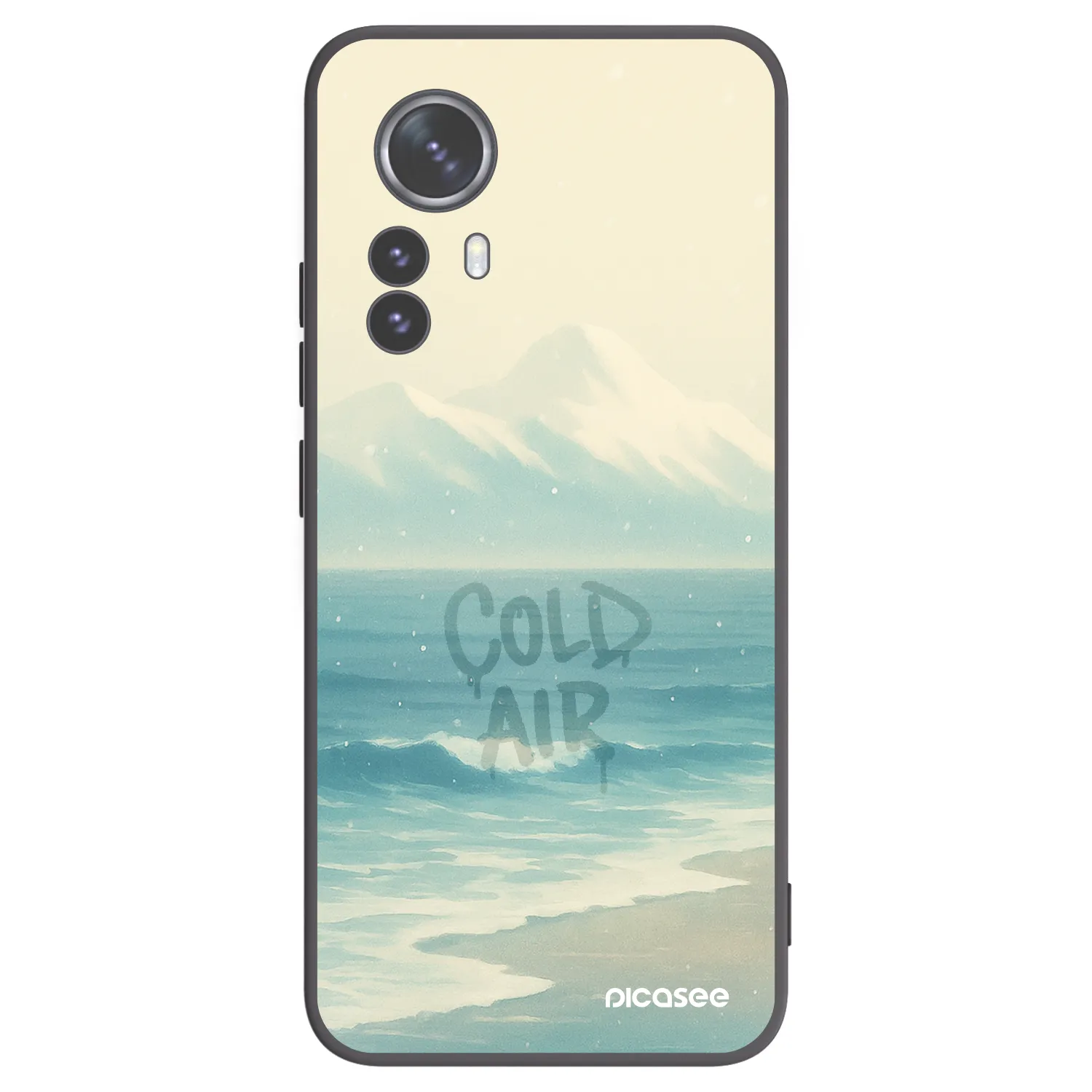 Picasee silikonowe czarne etui na Xiaomi 12 Pro - COLD AIR
