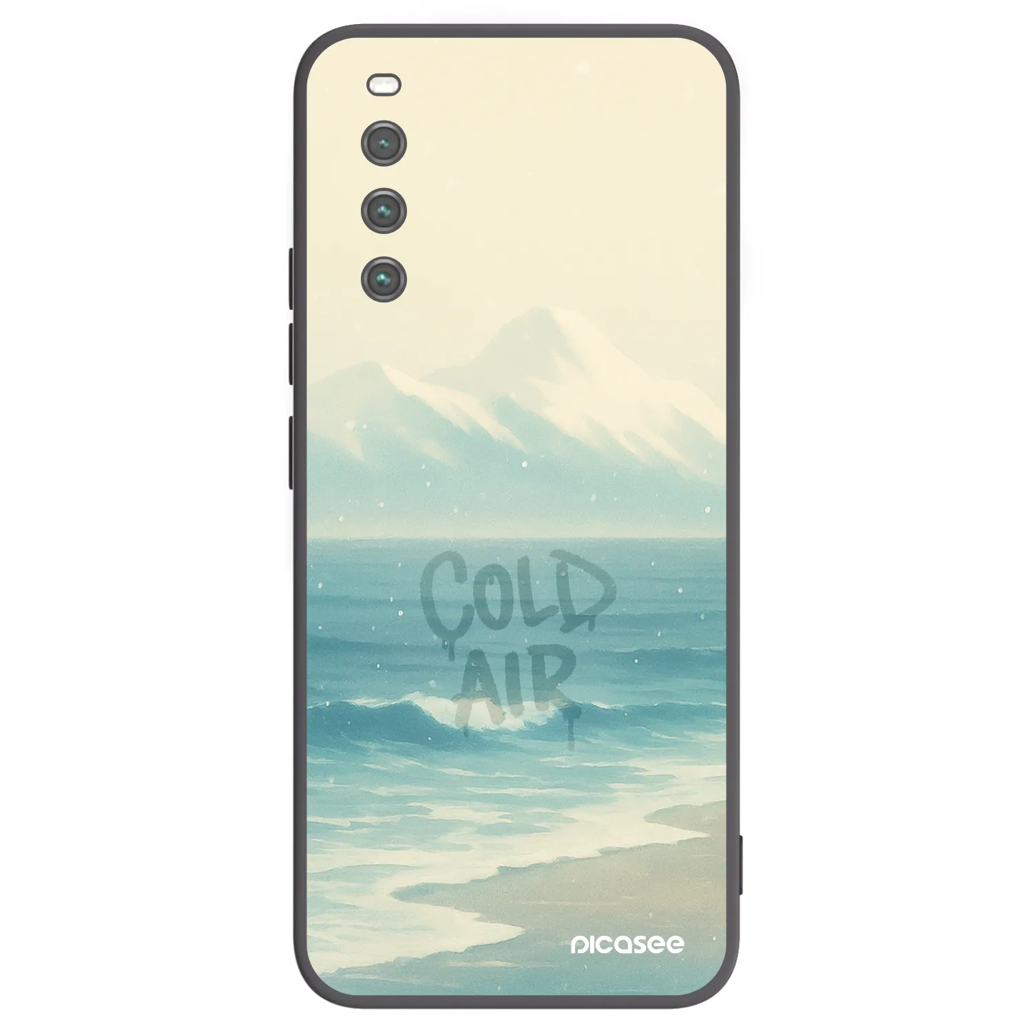 Picasee silikonowe czarne etui na Sony Xperia 10 IV 5G - COLD AIR