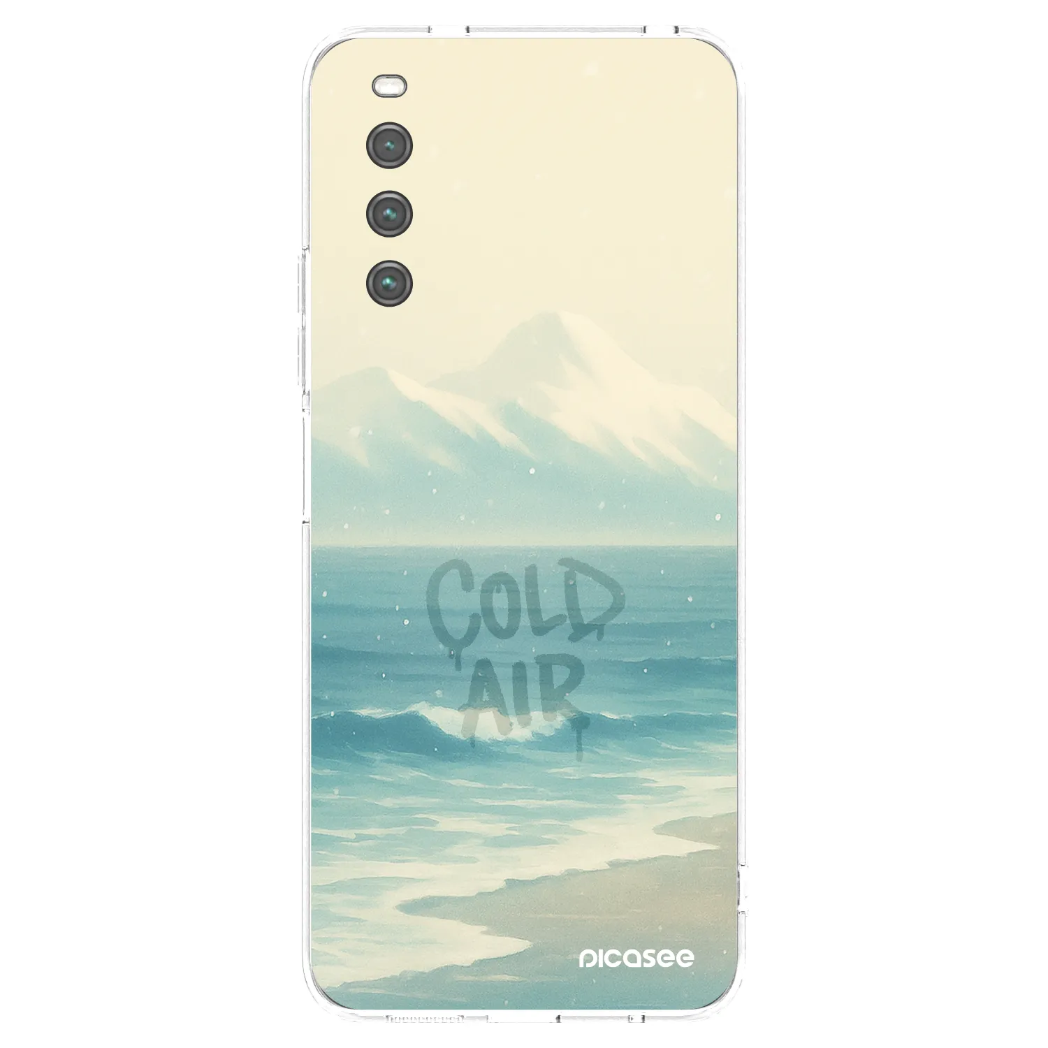 Picasee silikonowe przeźroczyste etui na Sony Xperia 10 IV 5G - COLD AIR