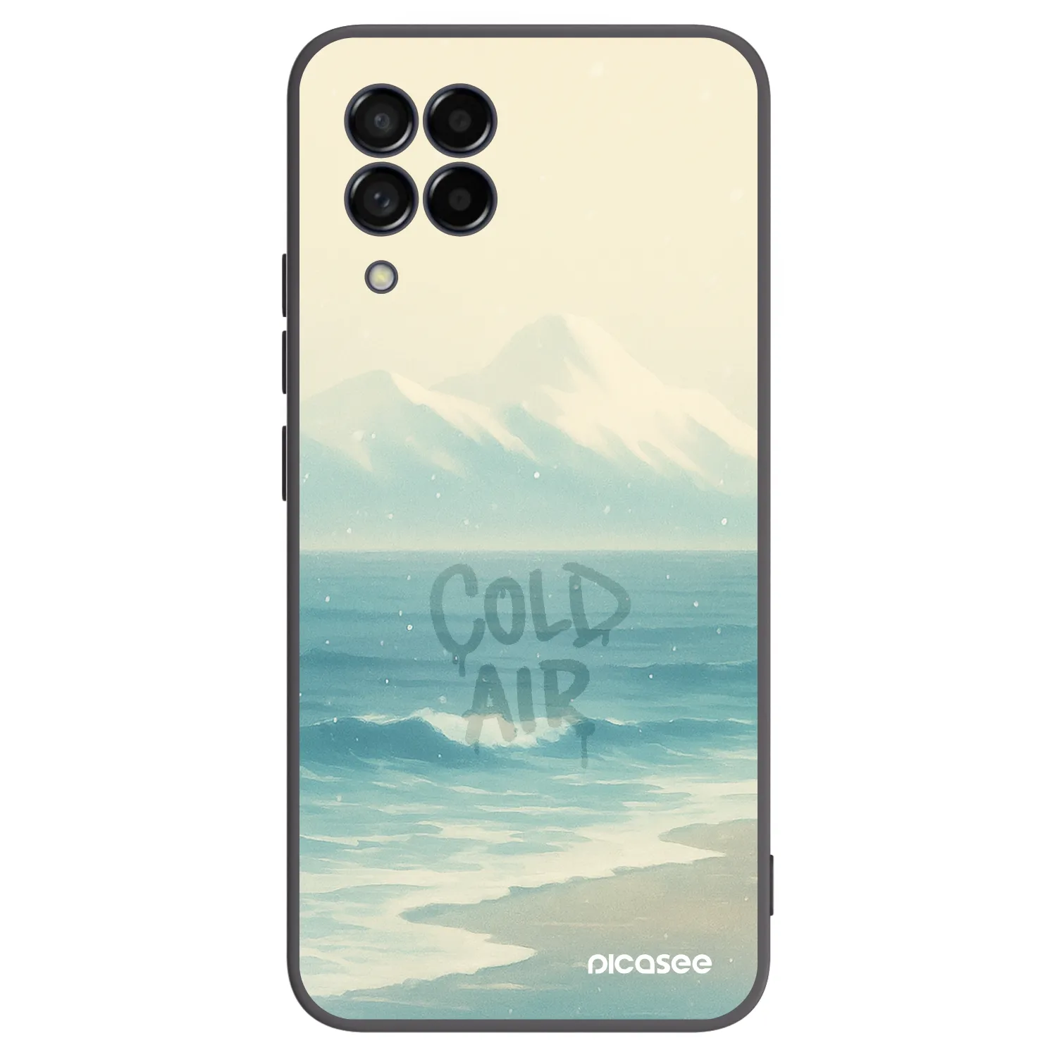Picasee silikonowe czarne etui na Samsung Galaxy M53 5G - COLD AIR