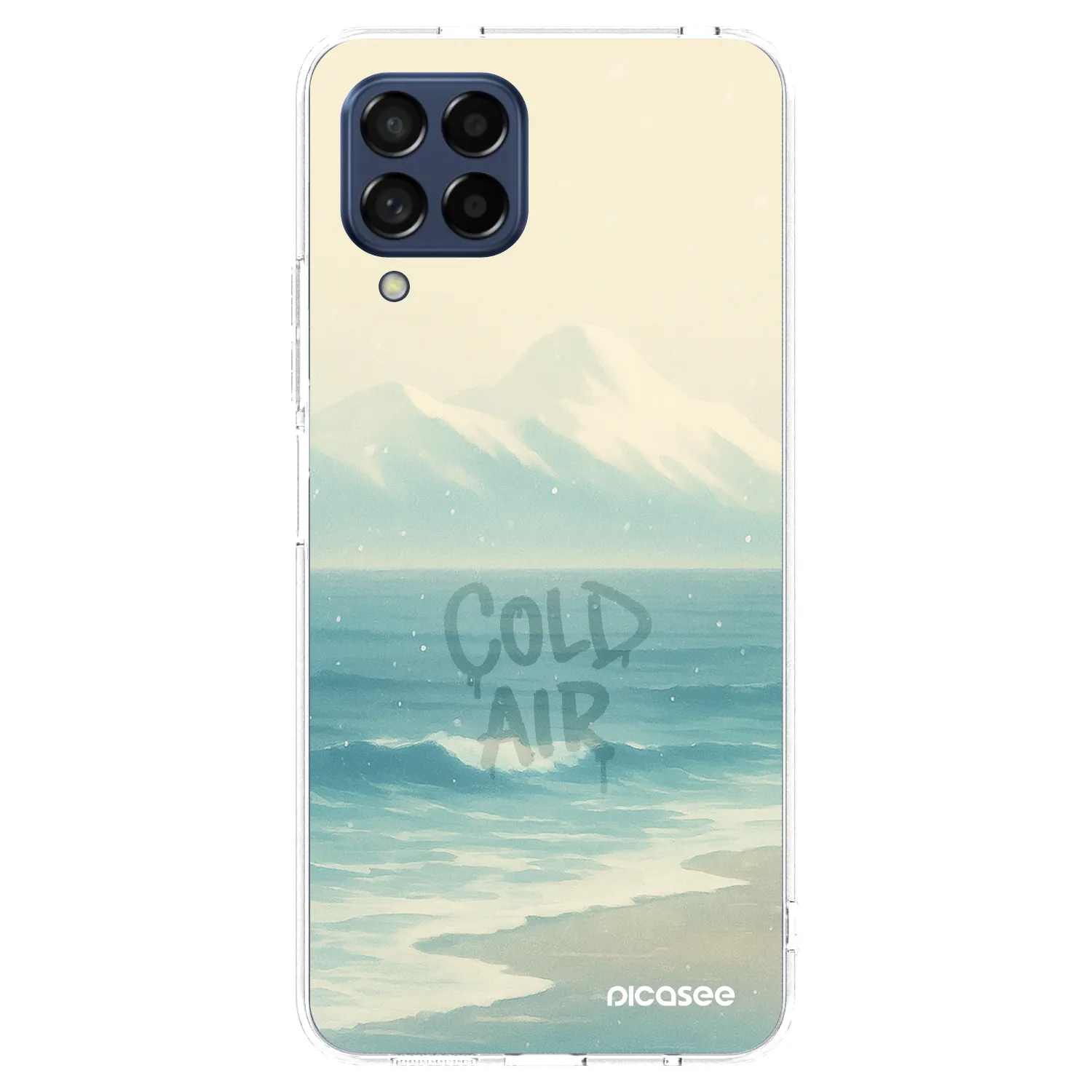 Picasee silikonowe przeźroczyste etui na Samsung Galaxy M53 5G - COLD AIR