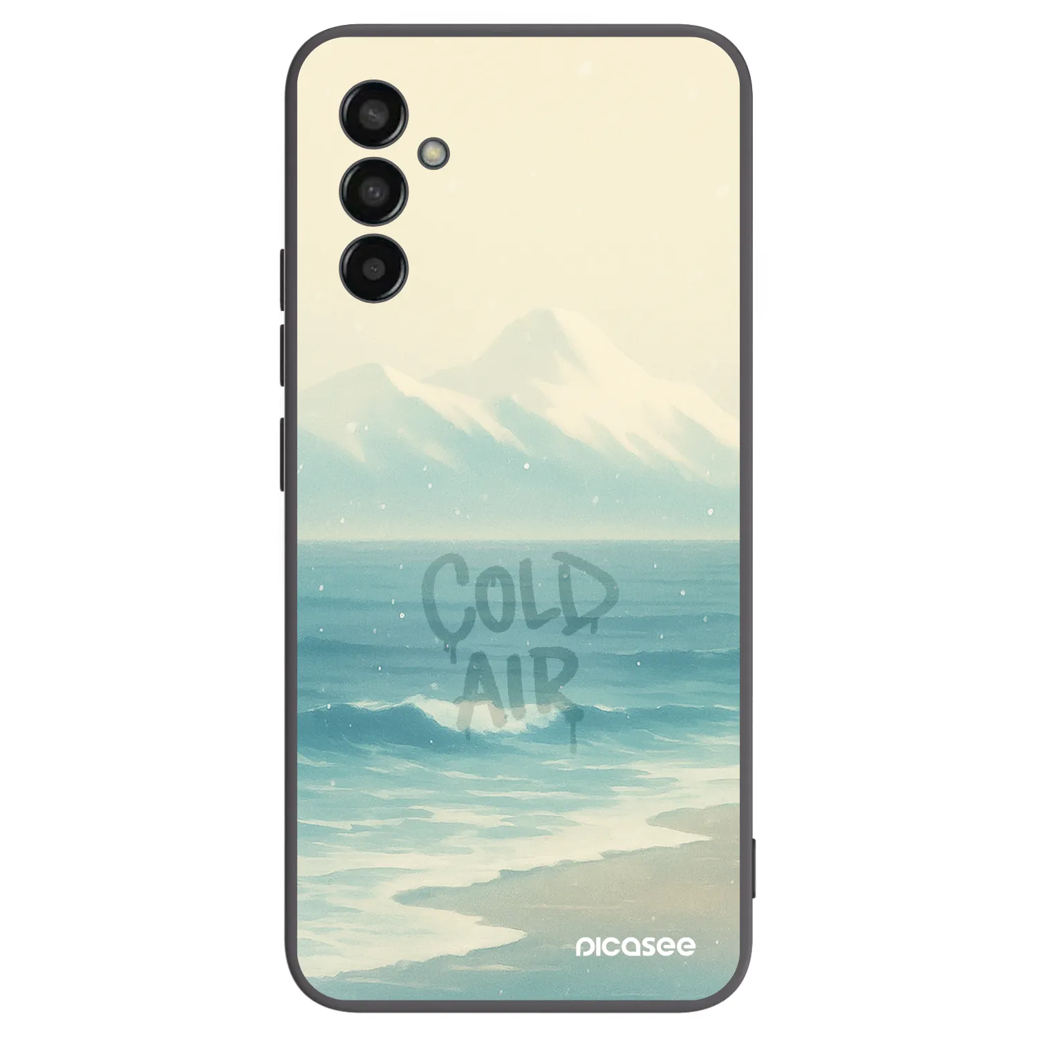 Picasee silikonowe czarne etui na Samsung Galaxy M13 M135F - COLD AIR