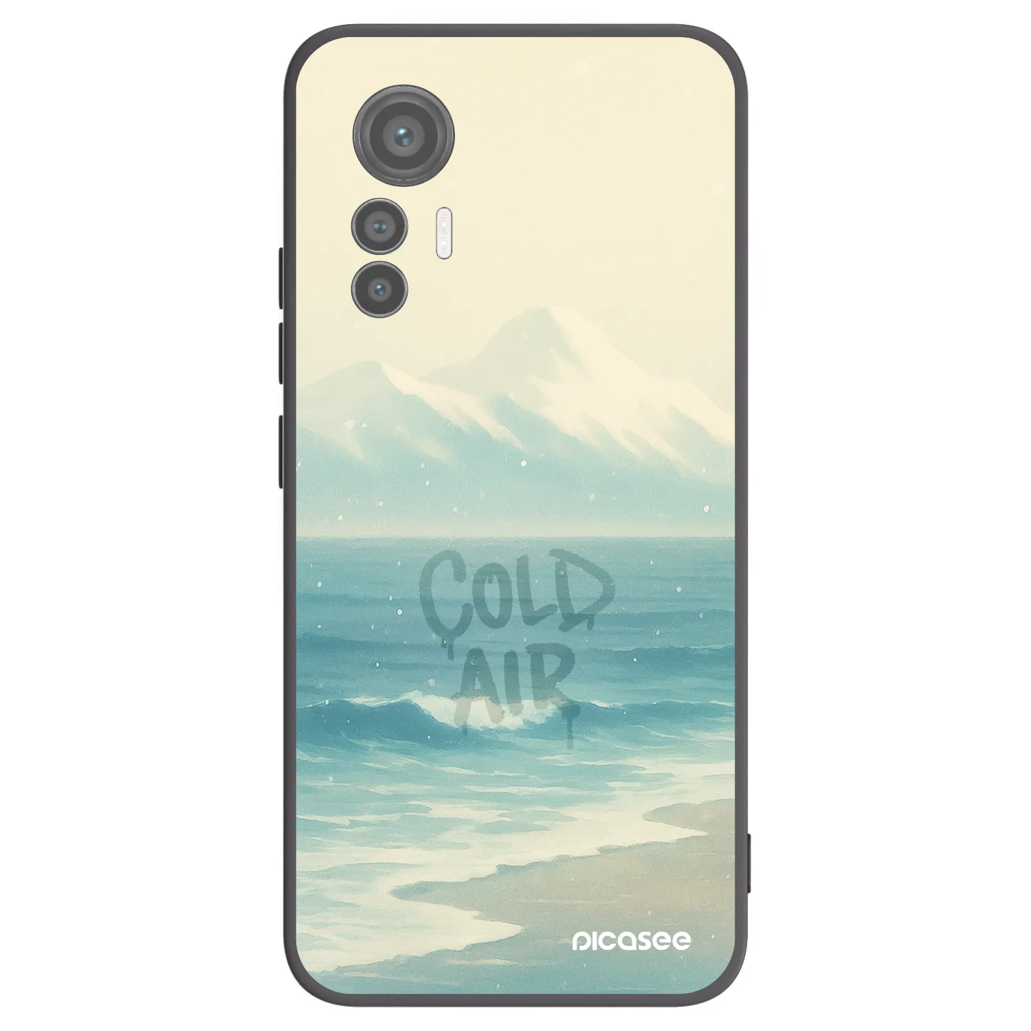 Picasee silikonowe czarne etui na Xiaomi 12 Lite - COLD AIR