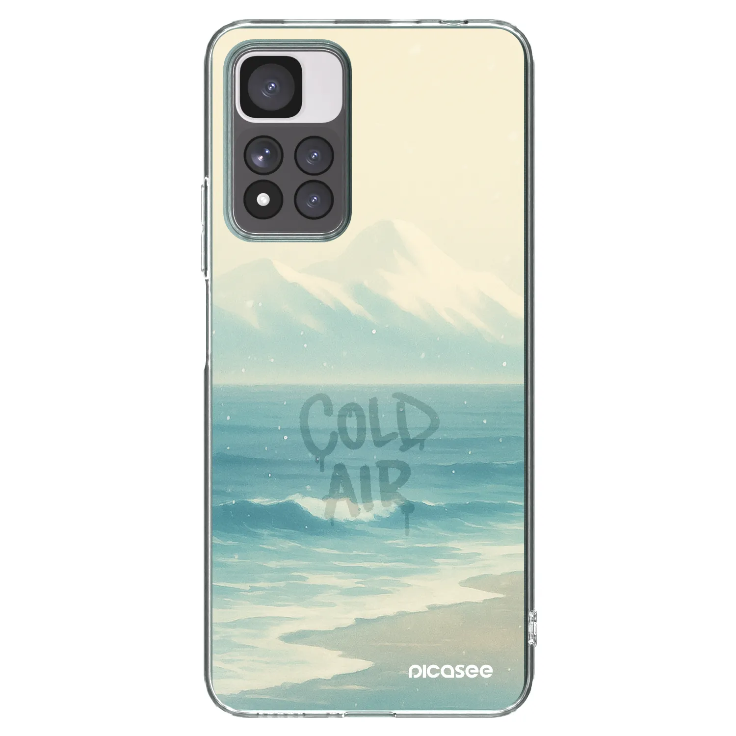 Picasee silikonowe przeźroczyste etui na Xiaomi Redmi Note 11 Pro+ 5G - COLD AIR