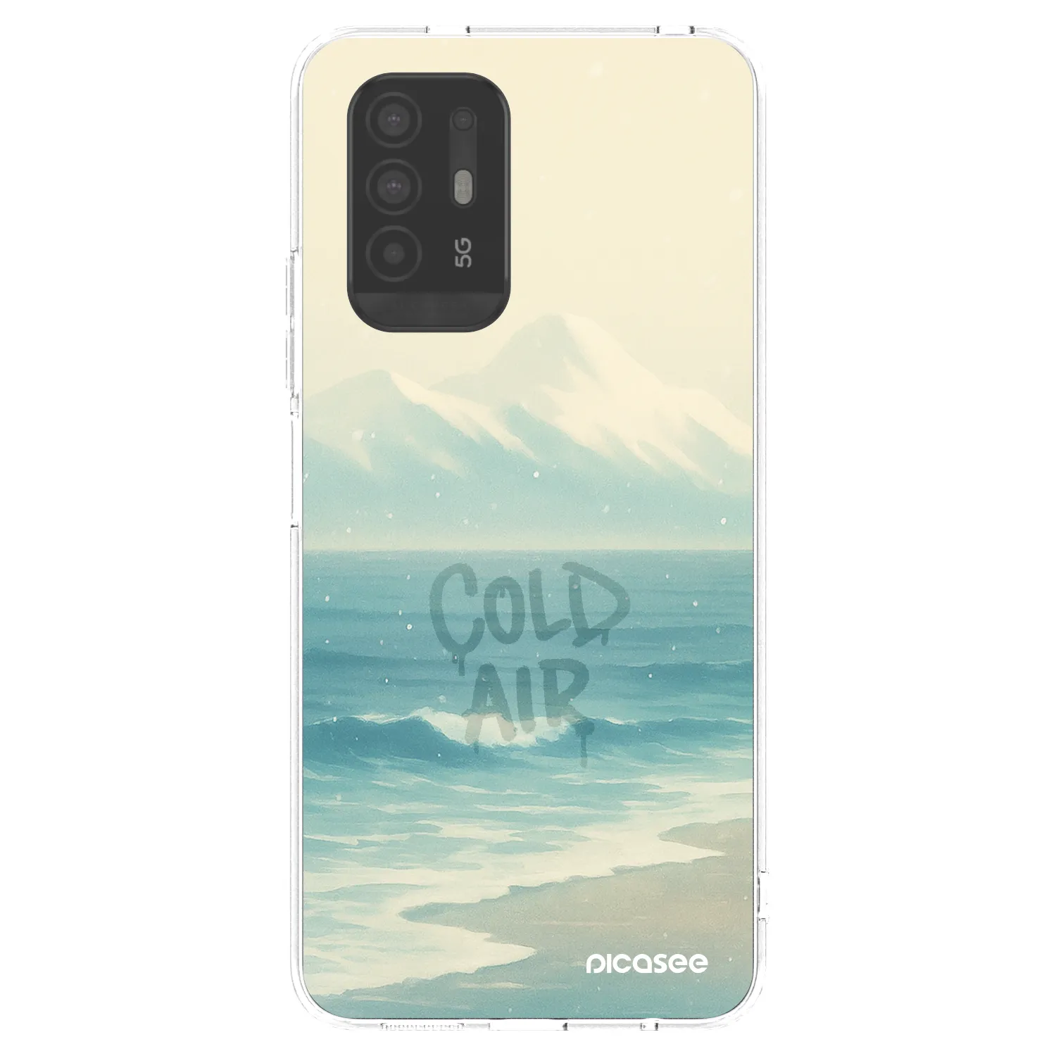 Picasee silikonowe przeźroczyste etui na OPPO A94 5G - COLD AIR