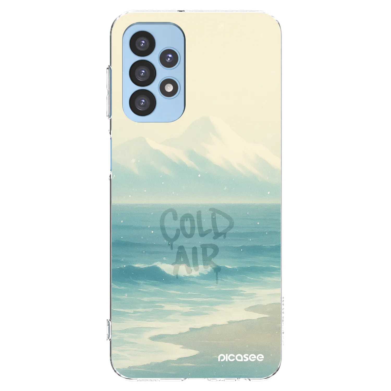 Picasee silikonowe przeźroczyste etui na Samsung Galaxy A23 A235F 4G - COLD AIR
