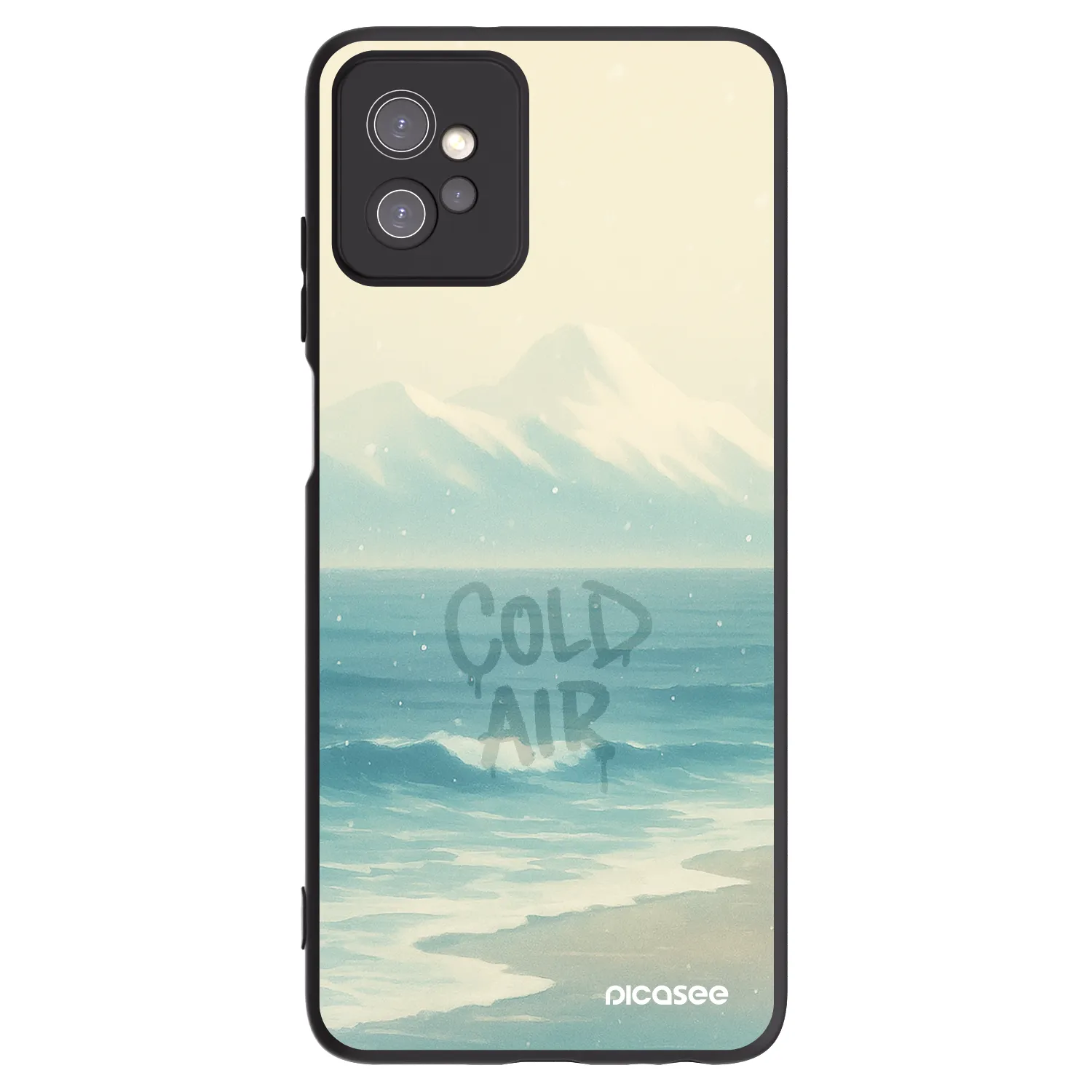Picasee silikonowe czarne etui na Motorola Moto G32 - COLD AIR