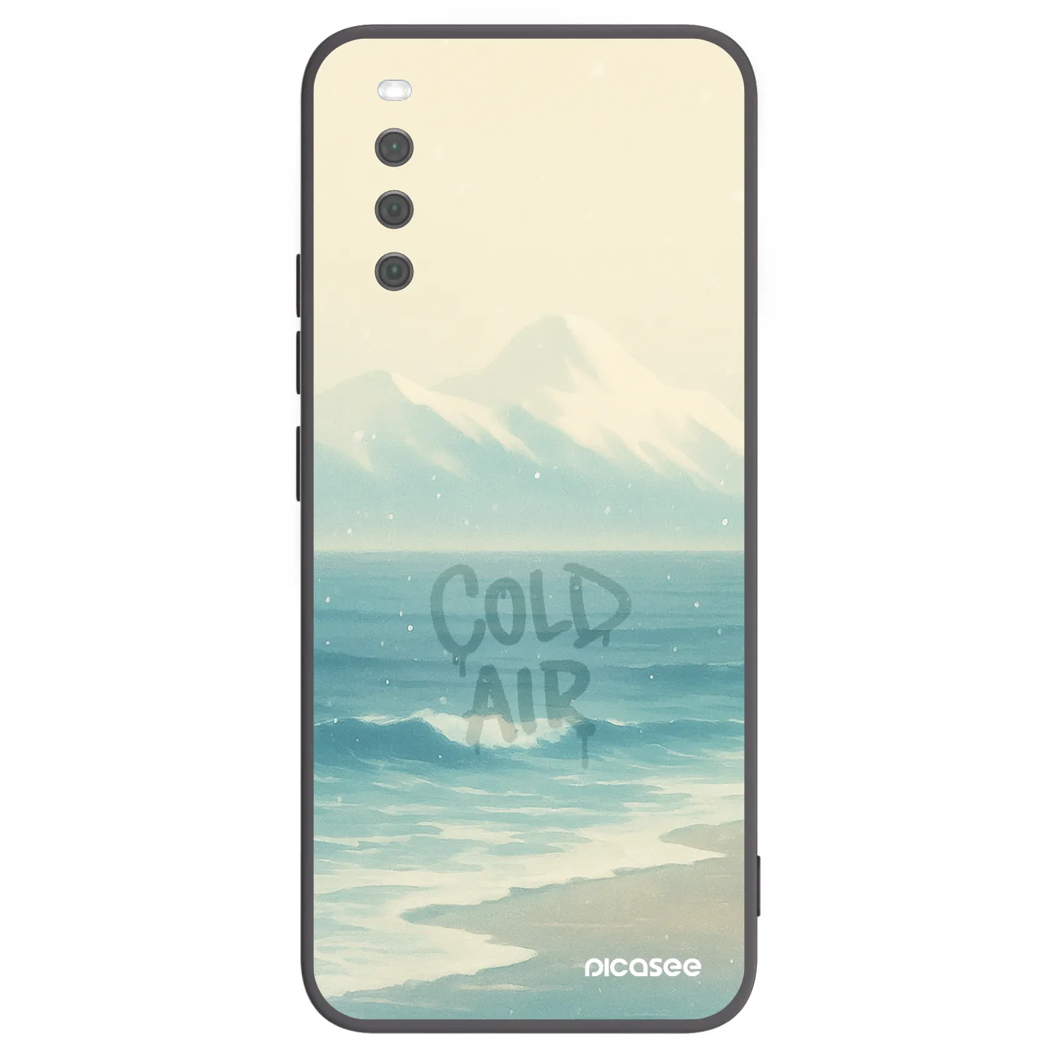 Picasee silikonowe czarne etui na Sony Xperia 10 III - COLD AIR