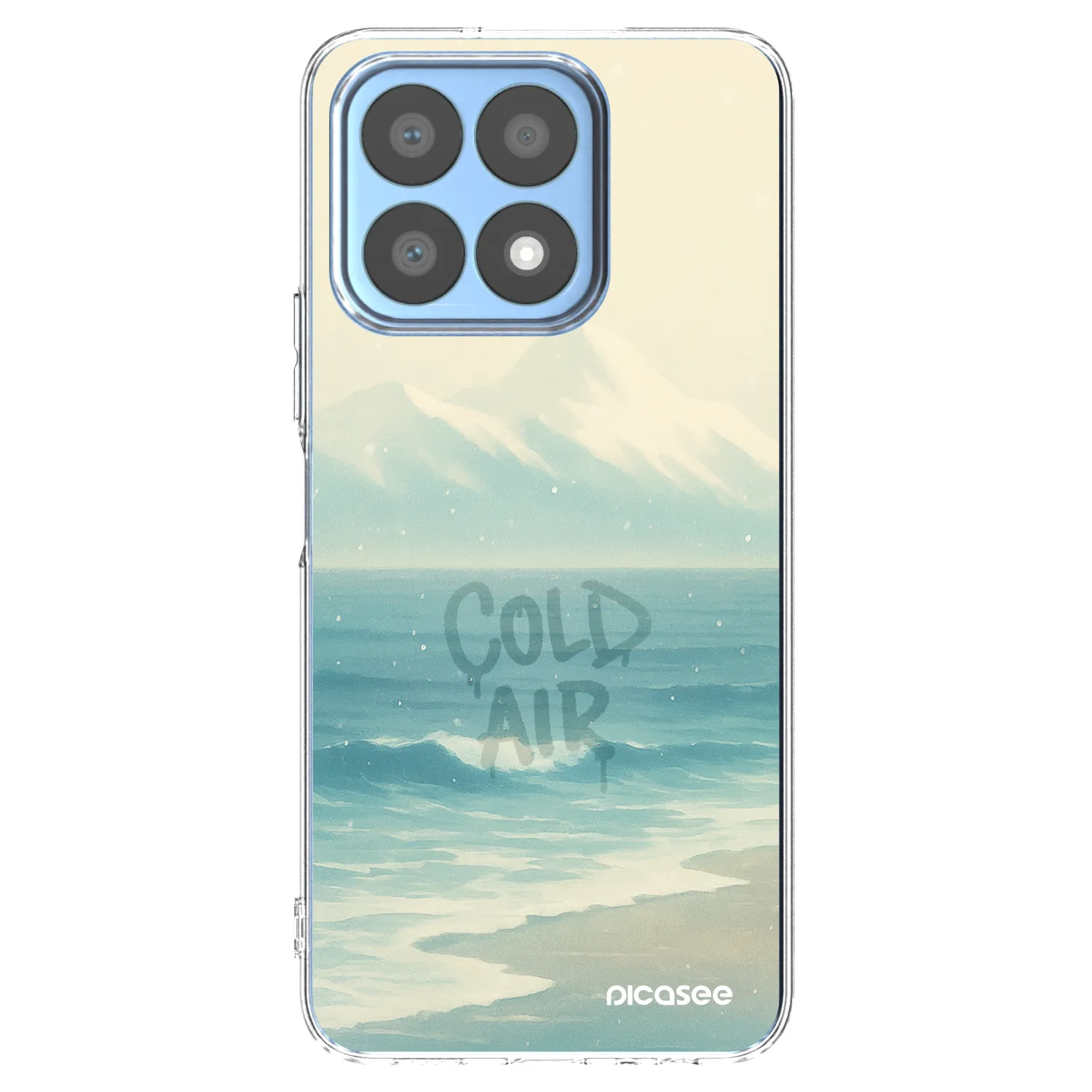 Picasee silikonowe przeźroczyste etui na Honor X8a - COLD AIR