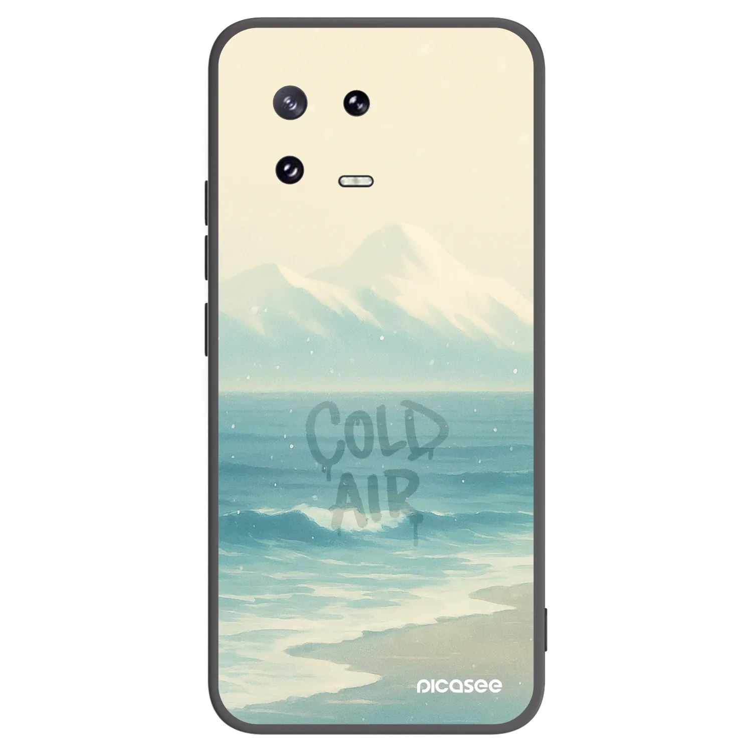 Picasee silikonowe czarne etui na Xiaomi 13 Pro - COLD AIR