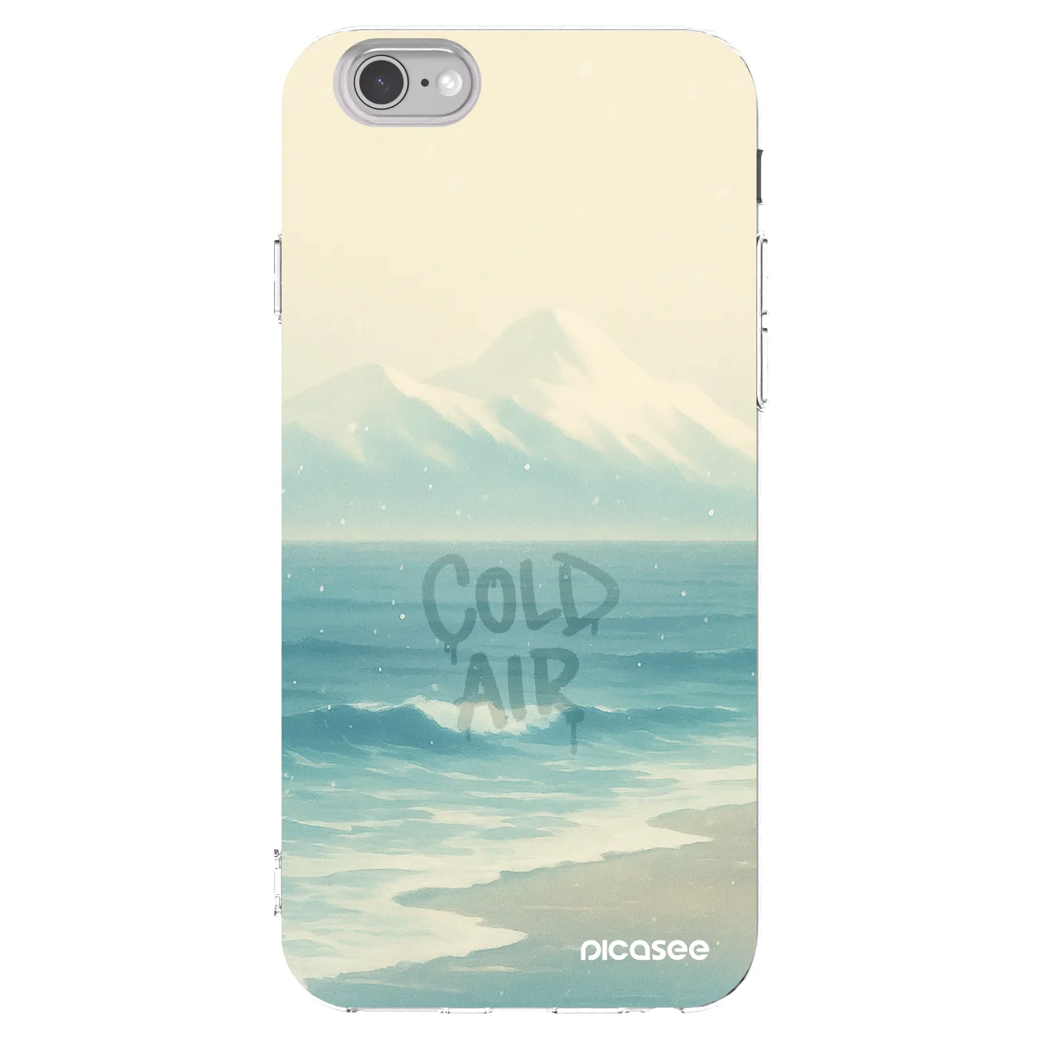 Picasee silikonowe przeźroczyste etui na Apple iPhone 6/6S - COLD AIR