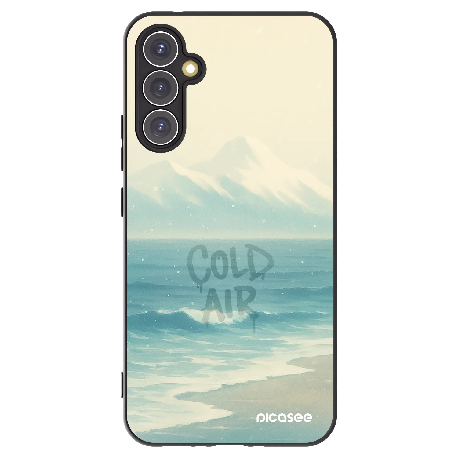 Picasee silikonowe czarne etui na Samsung Galaxy A34 5G A346B - COLD AIR