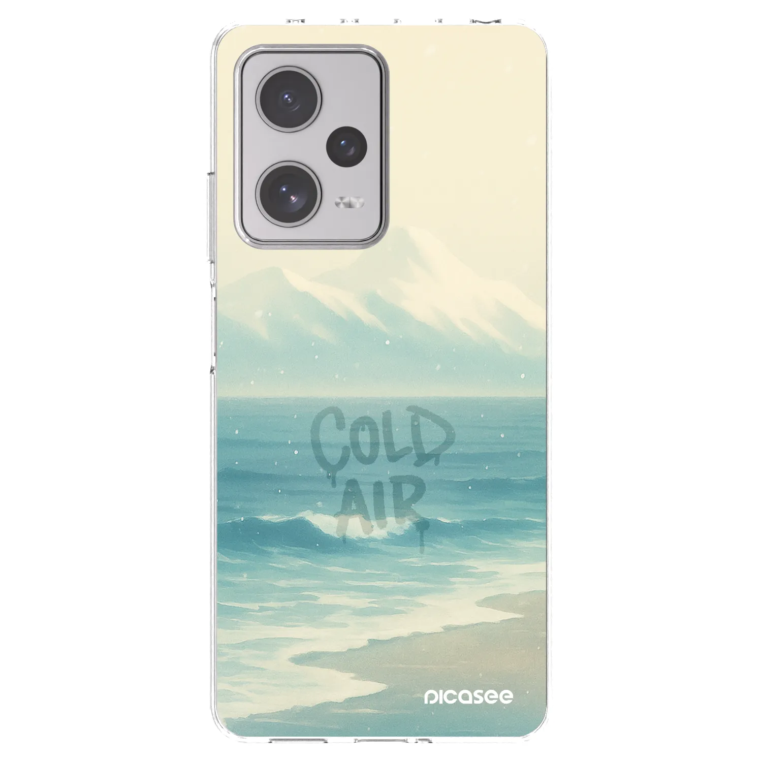 Picasee silikonowe przeźroczyste etui na Xiaomi Redmi Note 12 Pro+ 5G - COLD AIR
