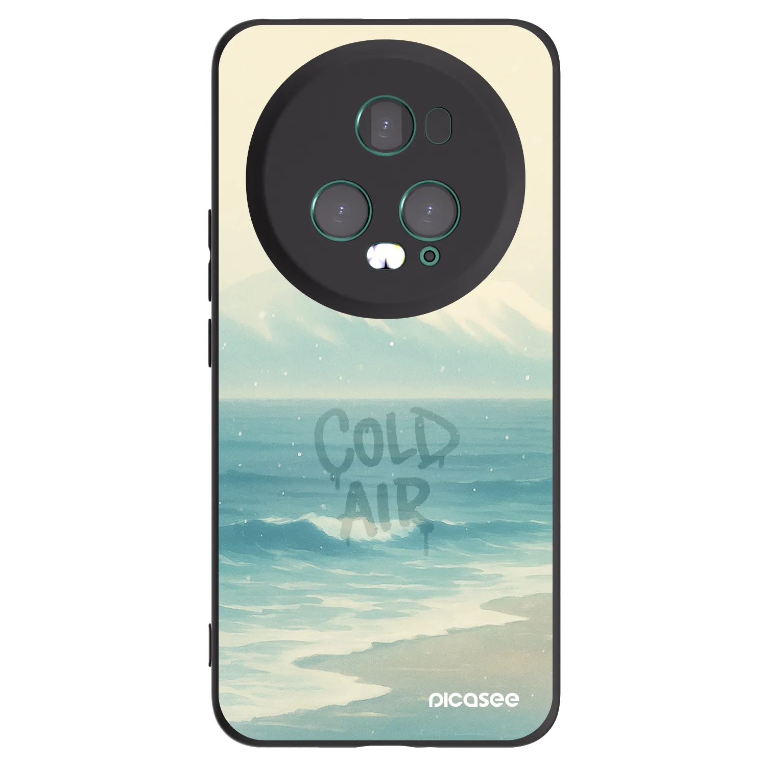 Picasee silikonowe czarne etui na Honor Magic5 Pro - COLD AIR