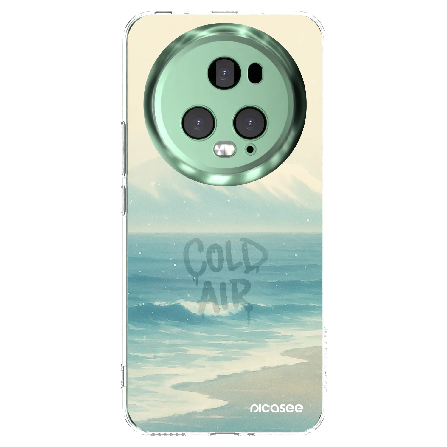 Picasee silikonowe przeźroczyste etui na Honor Magic5 Pro - COLD AIR