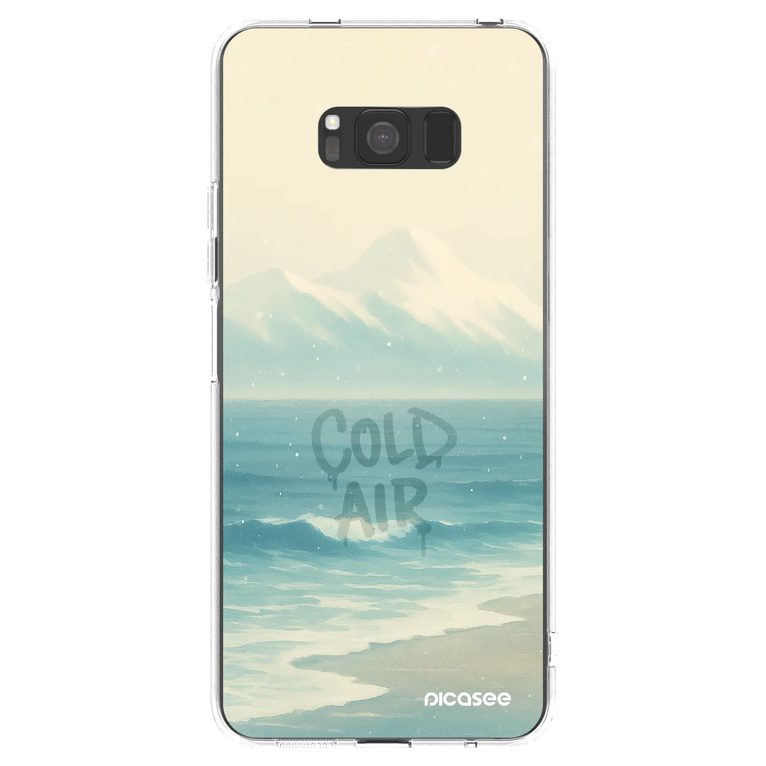 Picasee silikonowe przeźroczyste etui na Samsung Galaxy S8 G950F - COLD AIR