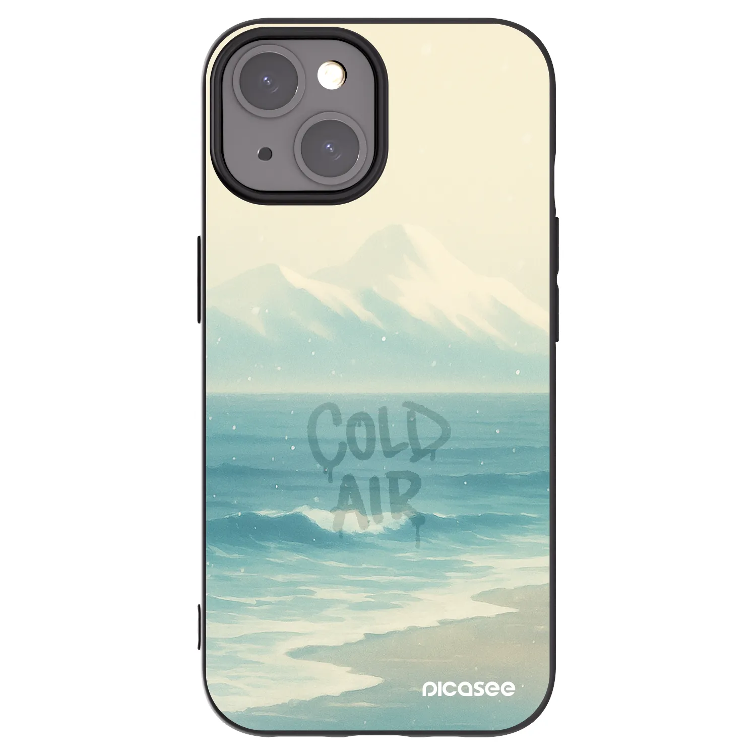 Picasee silikonowe czarne etui na Apple iPhone 15 - COLD AIR