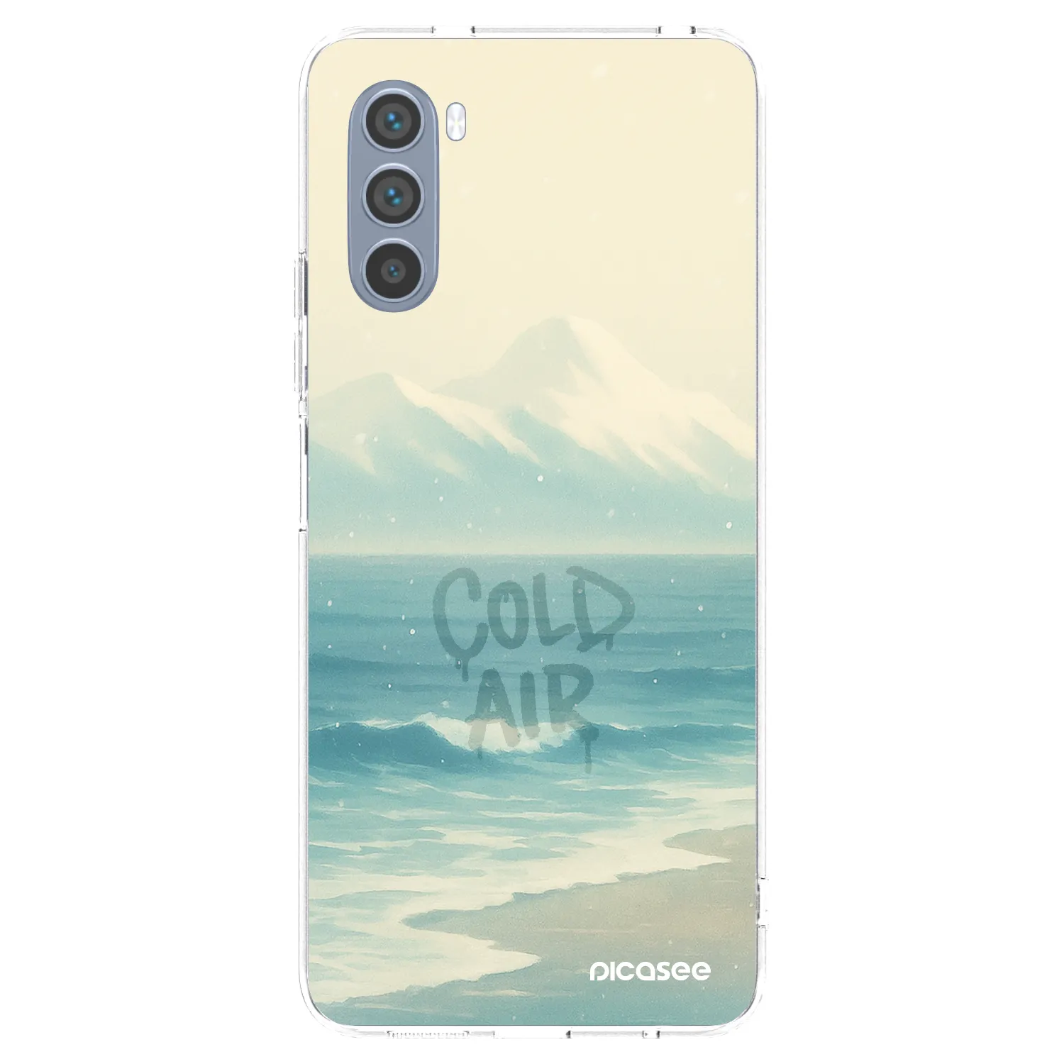 Picasee silikonowe przeźroczyste etui na Motorola Moto G62 - COLD AIR