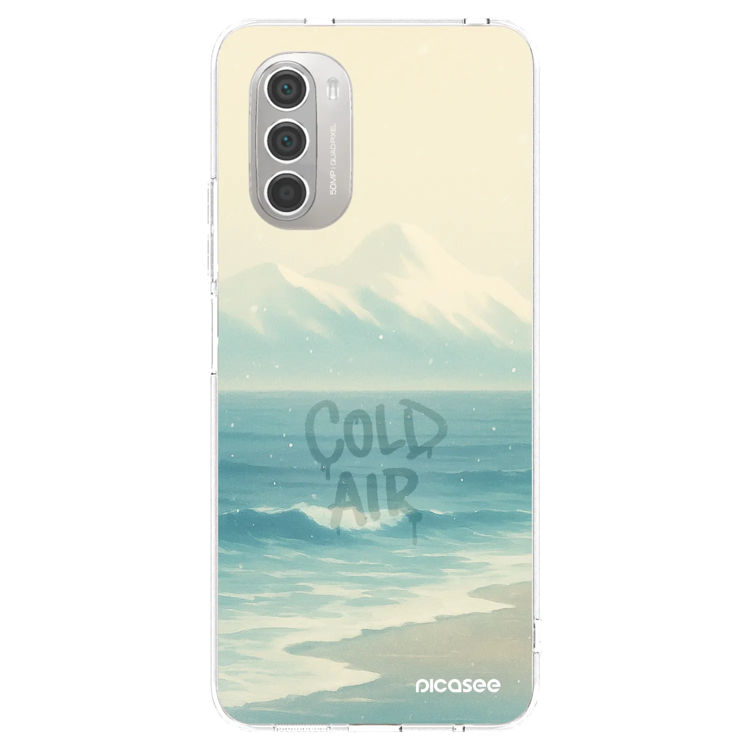 Picasee silikonowe przeźroczyste etui na Motorola Moto G51 - COLD AIR