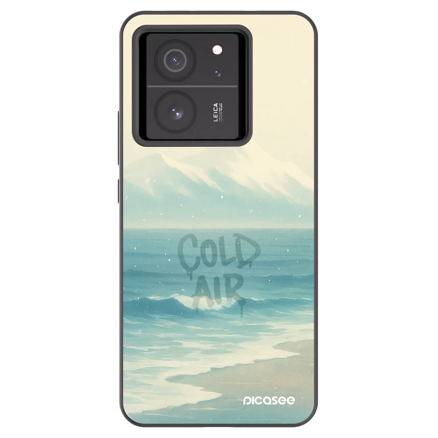 Picasee silikonowe czarne etui na Xiaomi 13T Pro - COLD AIR